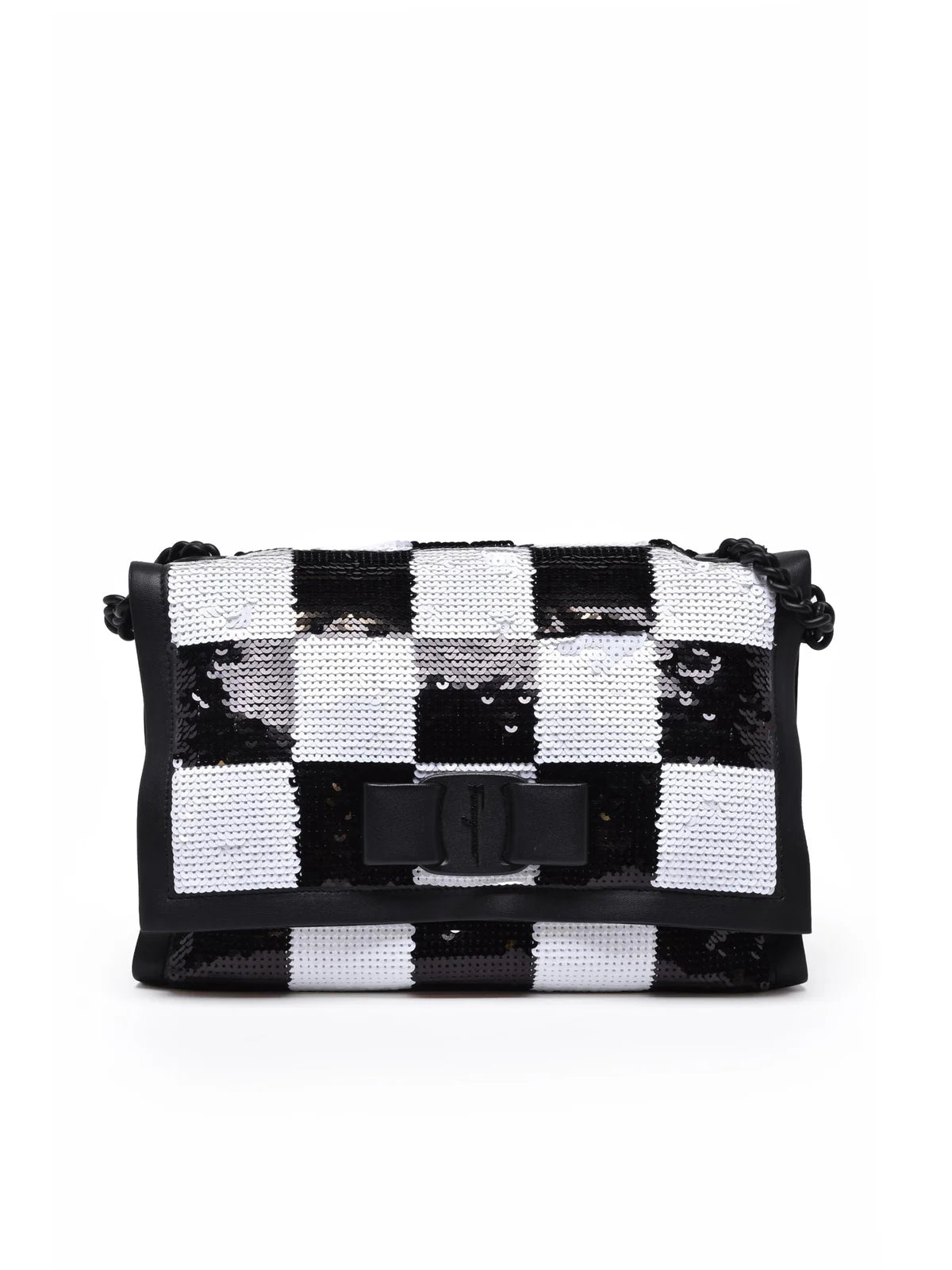 Black Polyester Shoulder Bag