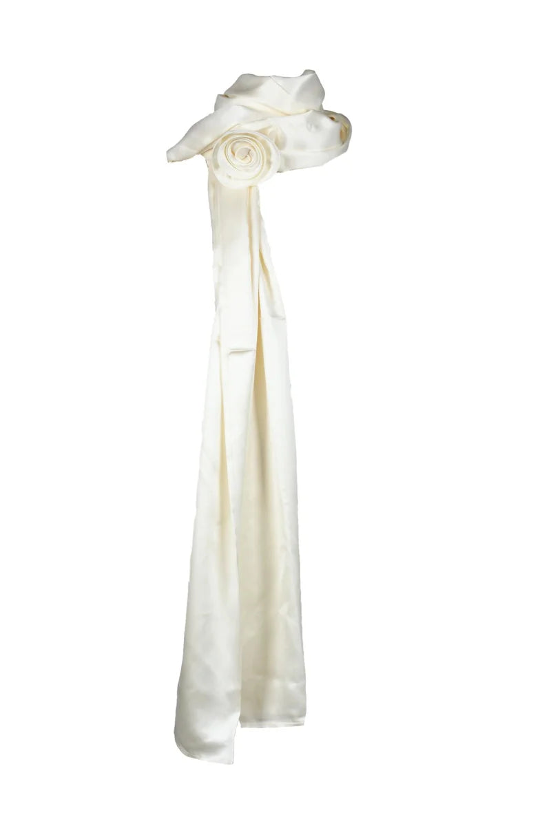 Silk Stole - Cream