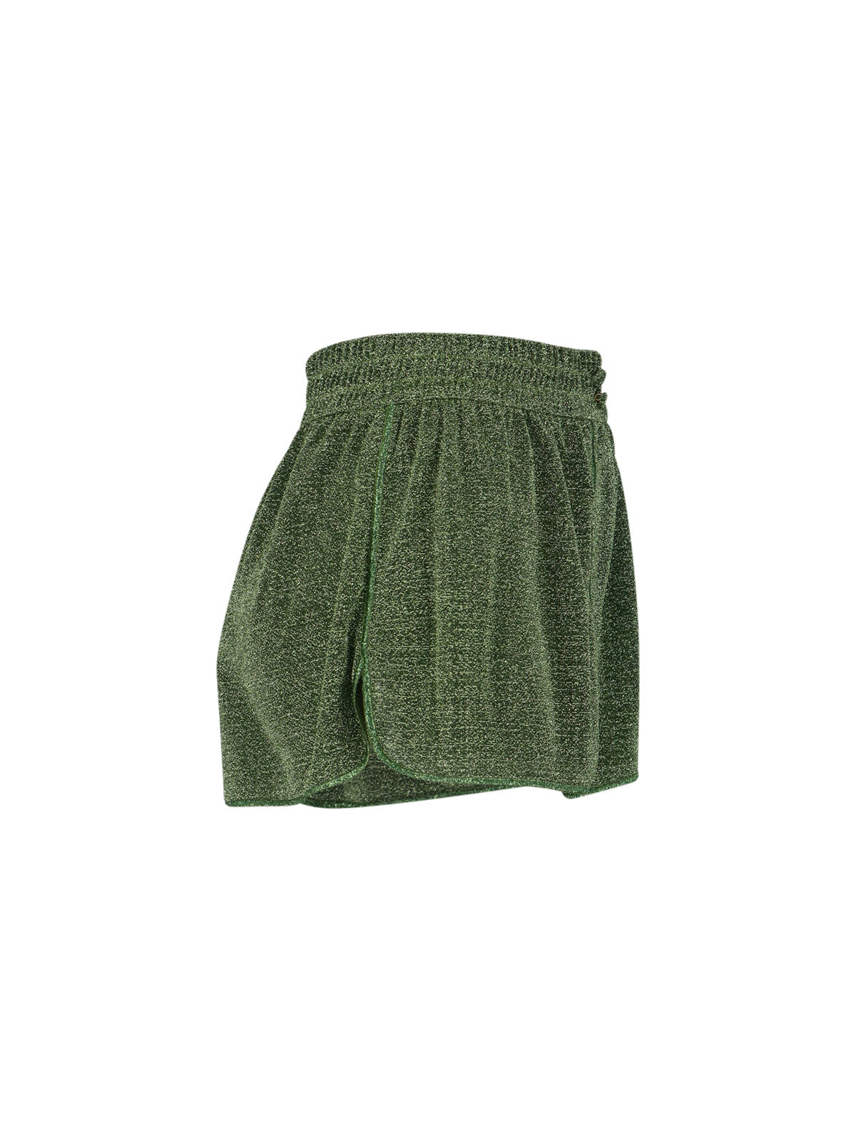 Green Lumière Semi-Transparent Metallic Shorts
