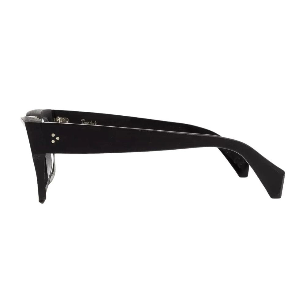 Arthur Rough Rectangular Black Acetate Eyewear