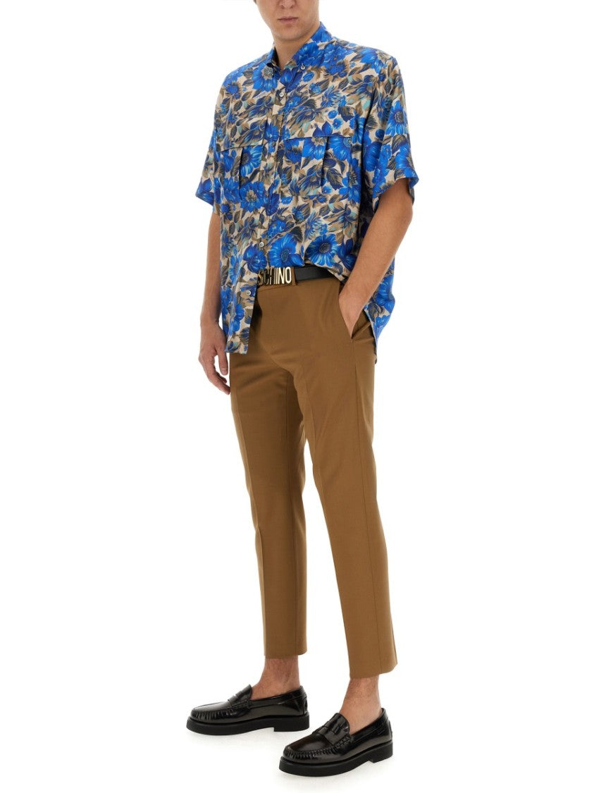 Oversized Floral Print Shirt