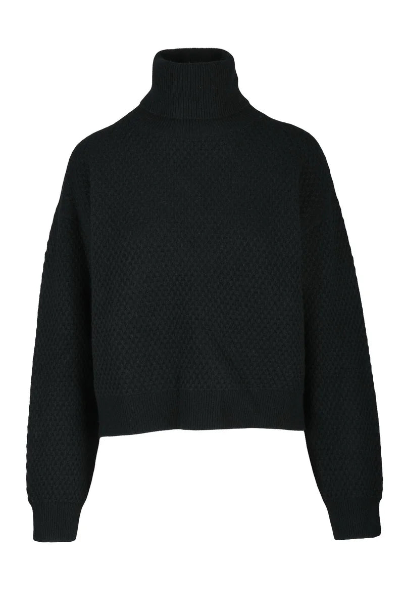 Cashmere Turtleneck Sweater - Black