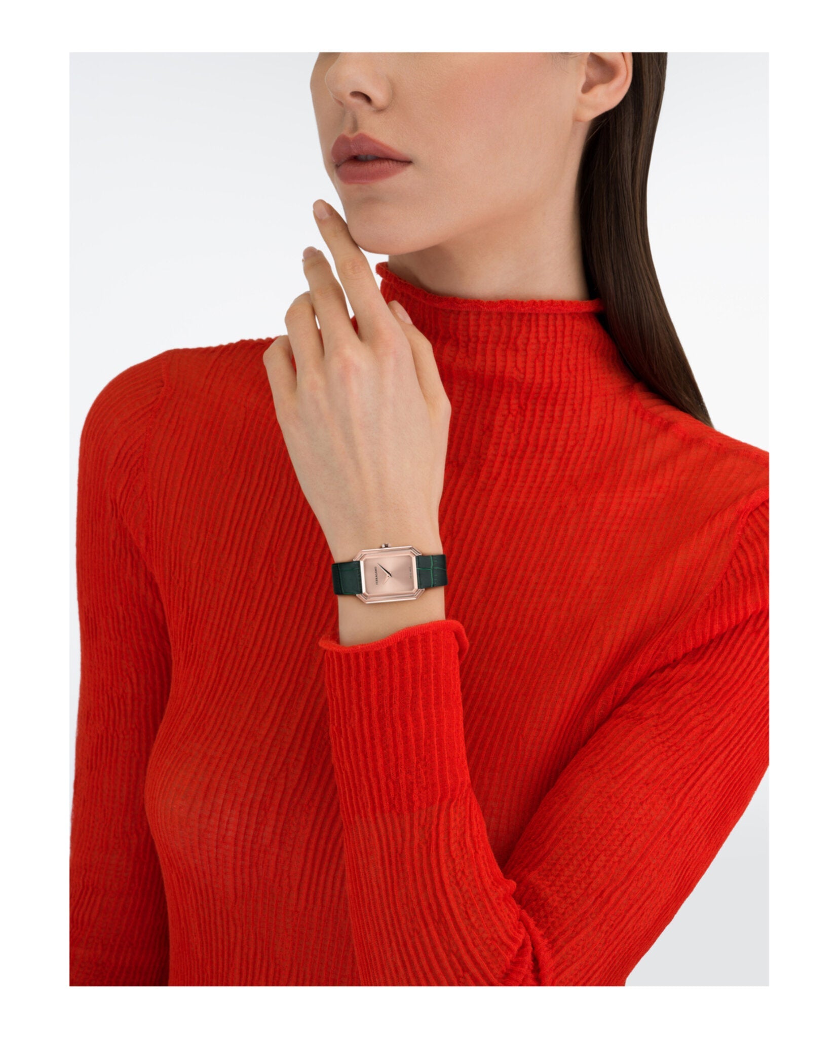 Crystal Leather Watch