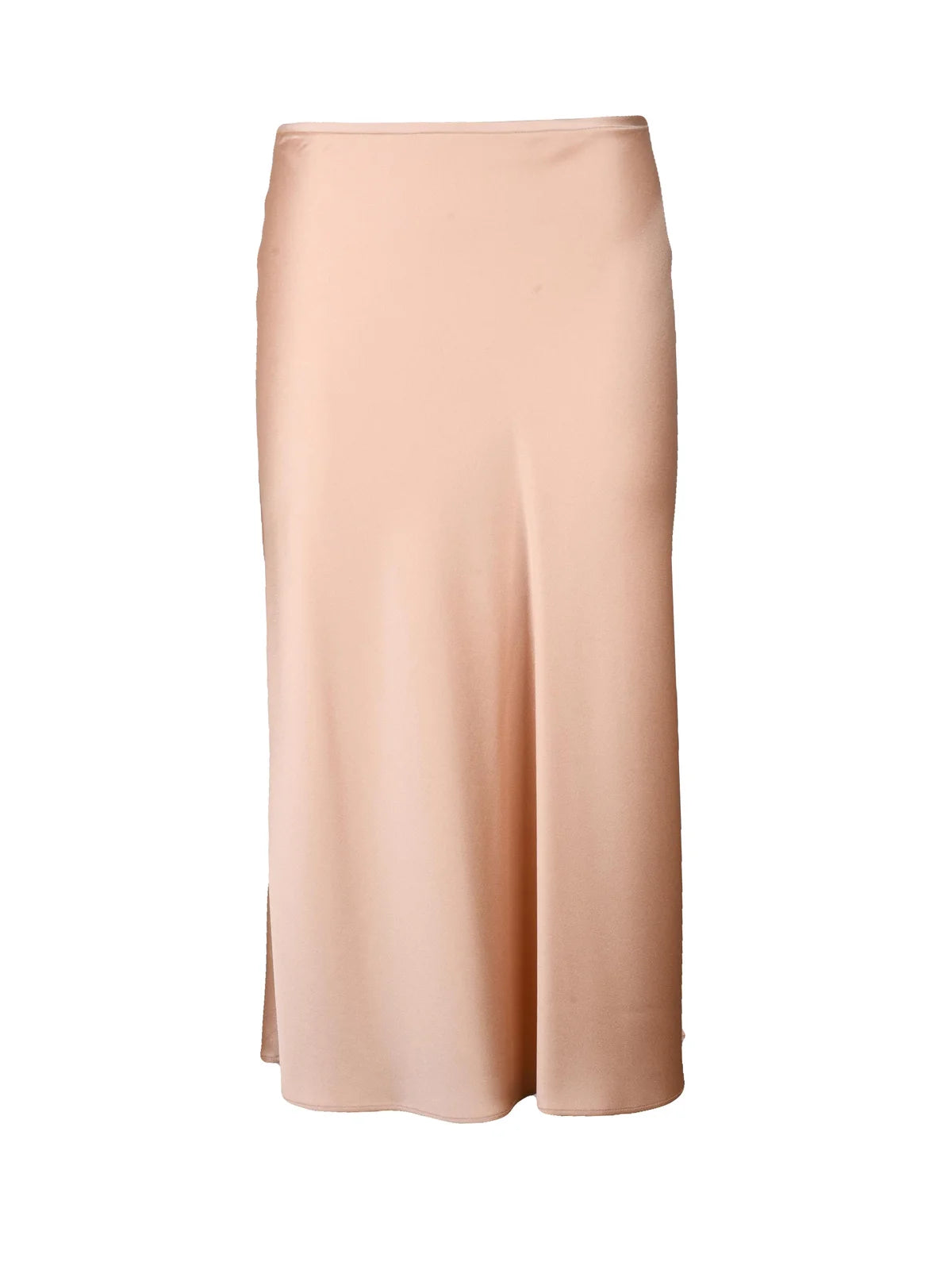 Fluid Midi Skirt with Satin Finish