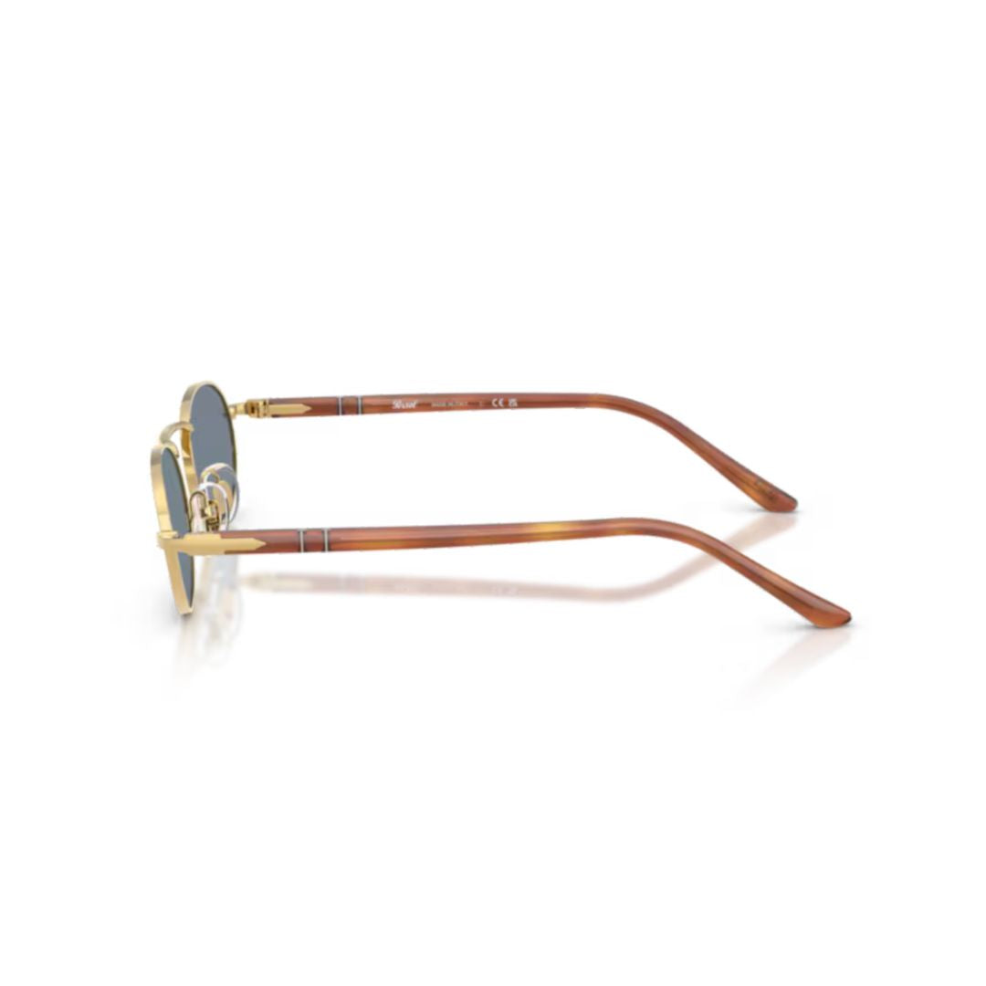 0po1023s Oval Frame Metal Sunglasses with Adjustable Nose Pads