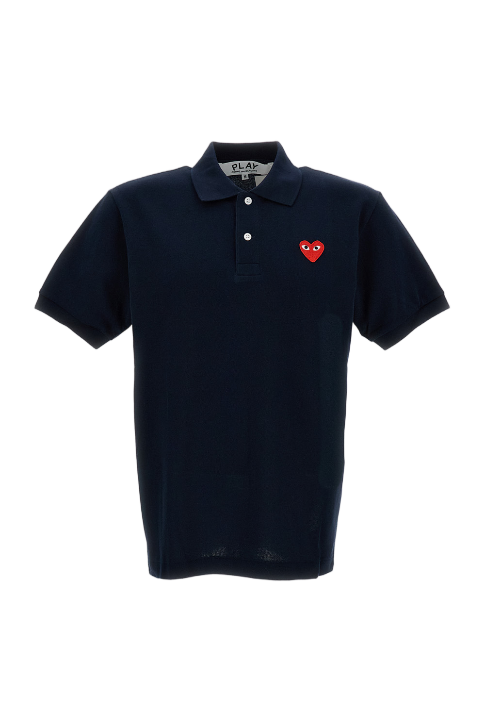 Piqué Fabric Polo Shirt with Iconic Heart Logo