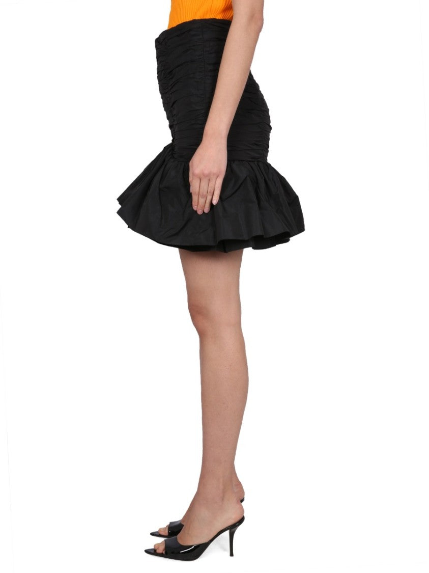Flounced Mini Skirt
