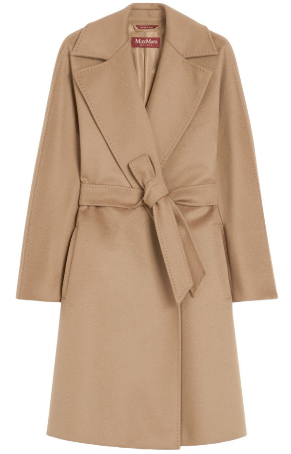 Brown Wool Pure Drap Coat