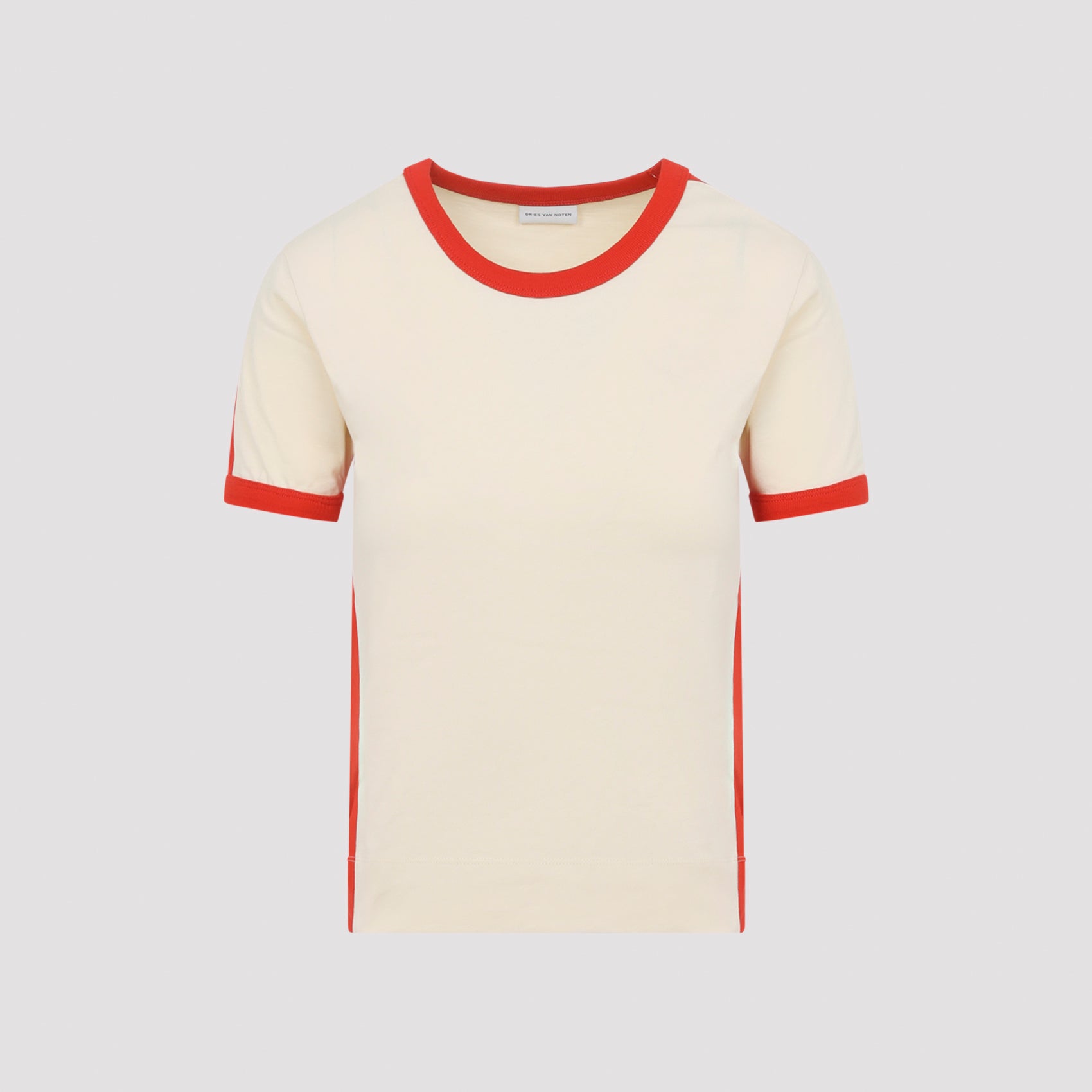 Short-Sleeved Cream Top