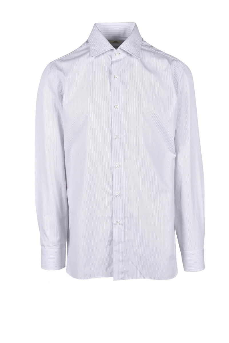 Pointed Collar White Cotton Formal Shirt