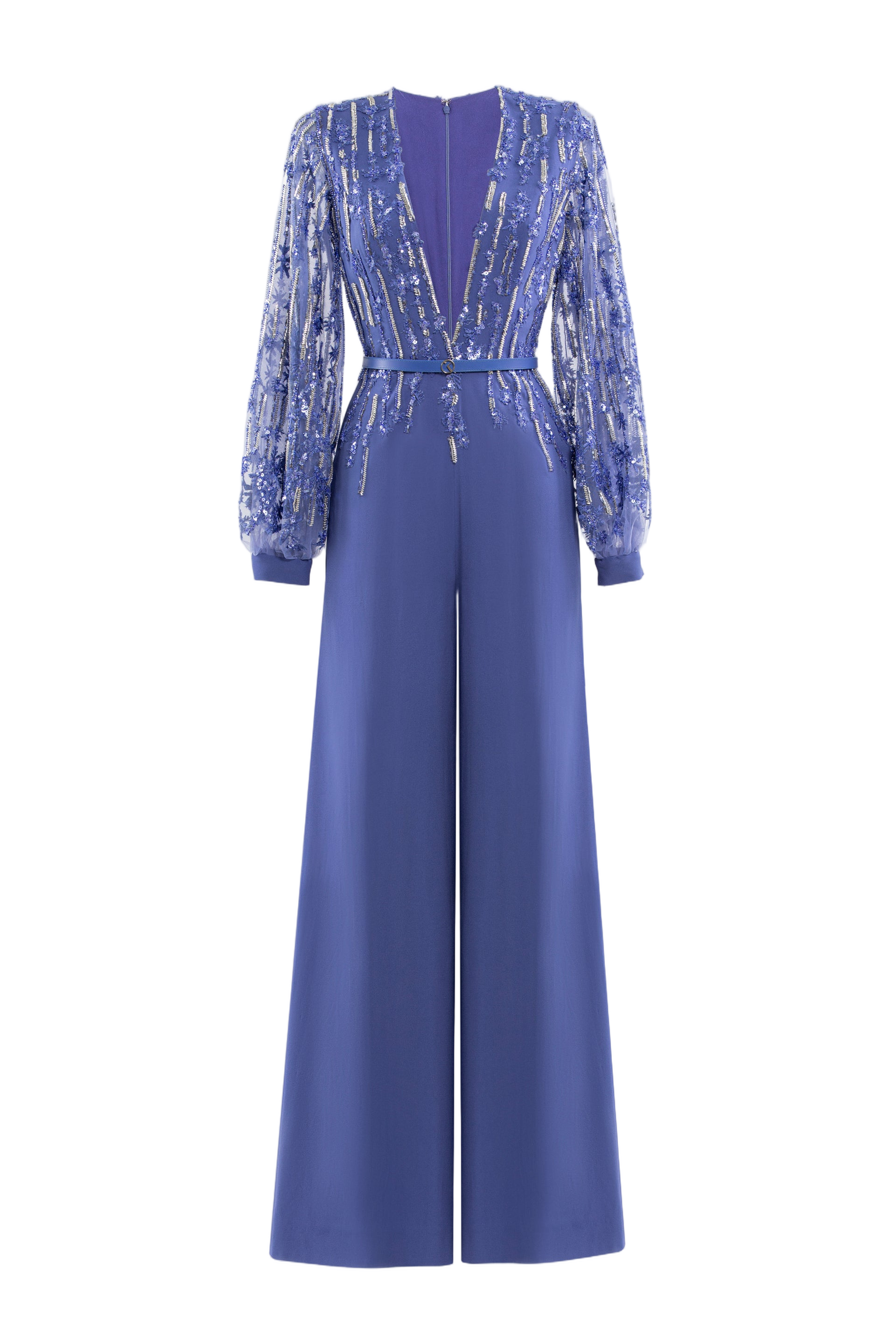 Crepe Beaded Jumpsuit