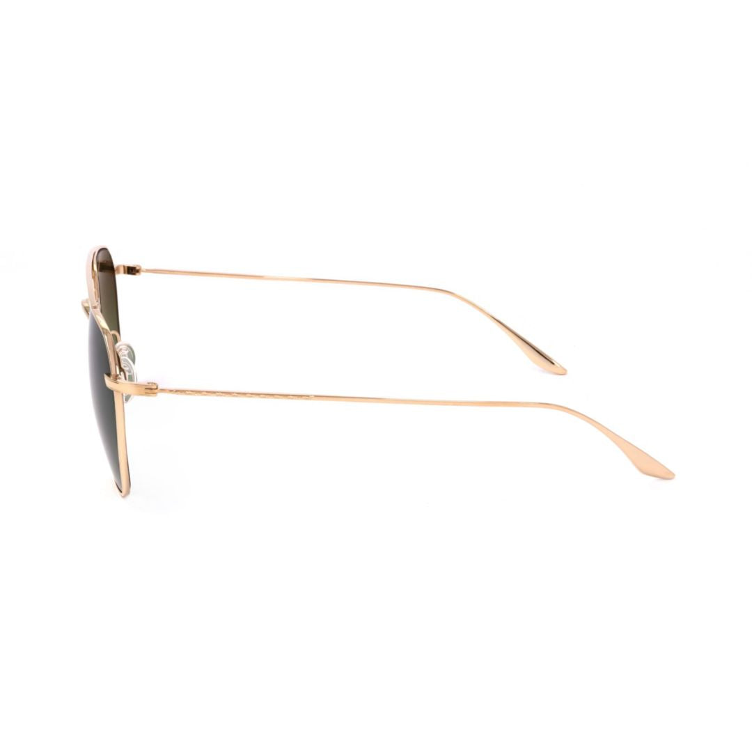 Bp0015 540tt Sleek Gold Metal Frame Sunglasses with Dark Green Lenses