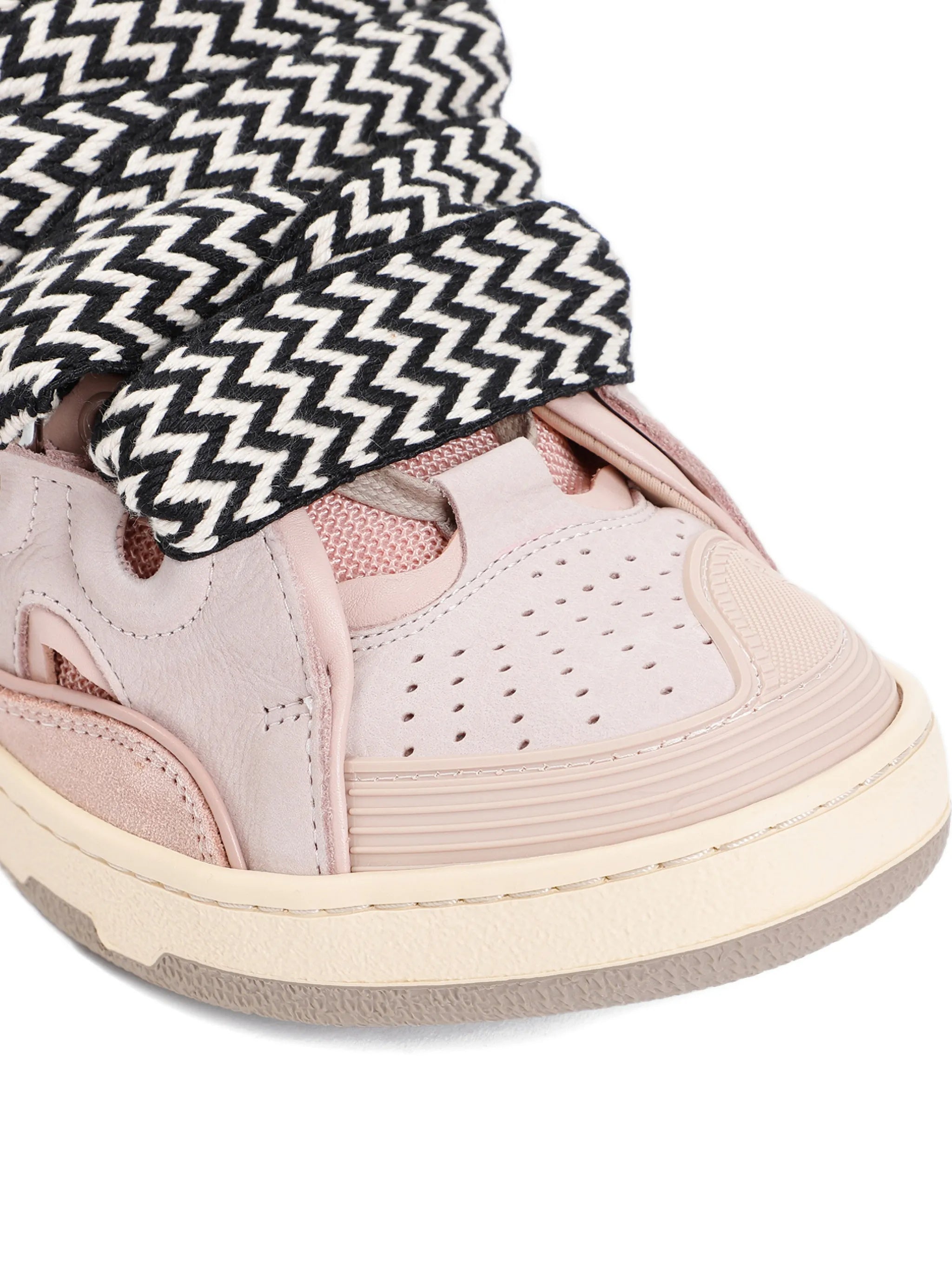 White Curb Sneakers Calf Leather Sneakers