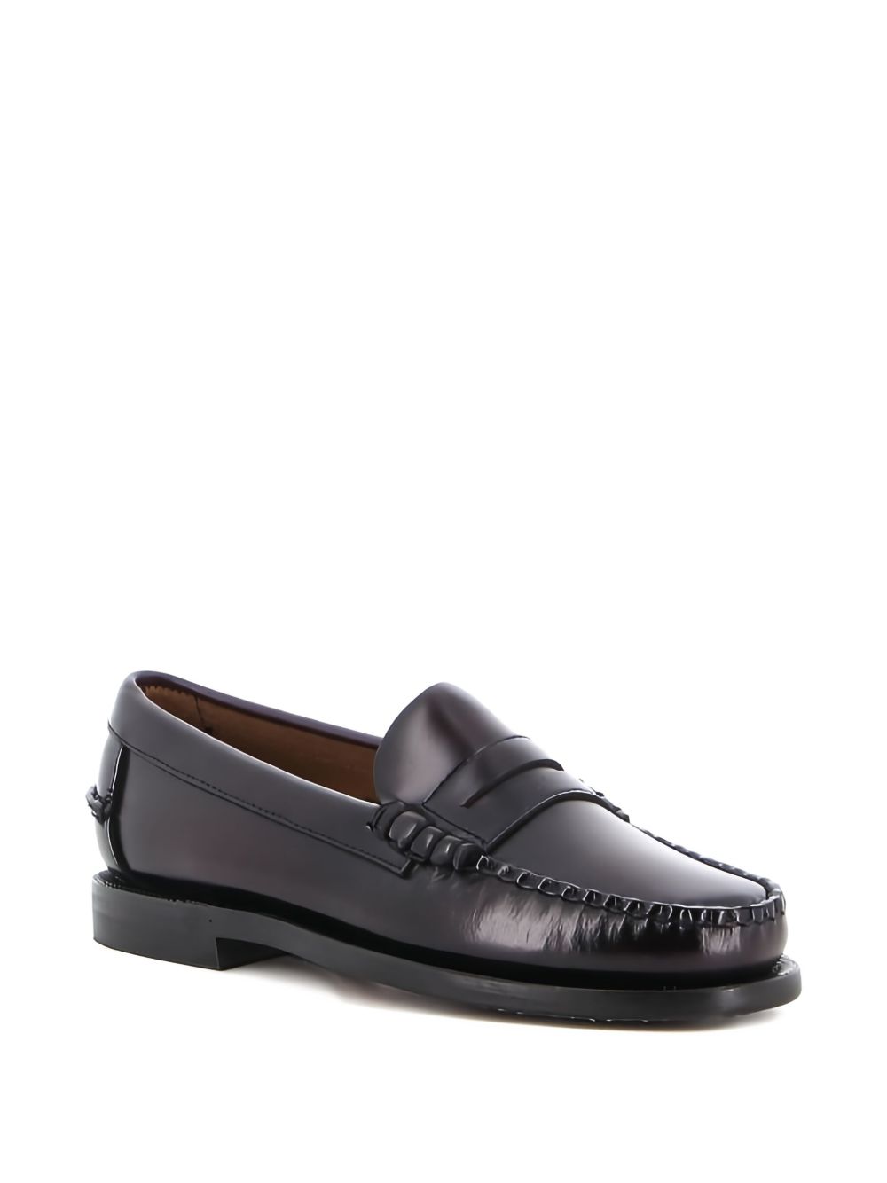 Round Toe Leather Dan Loafers
