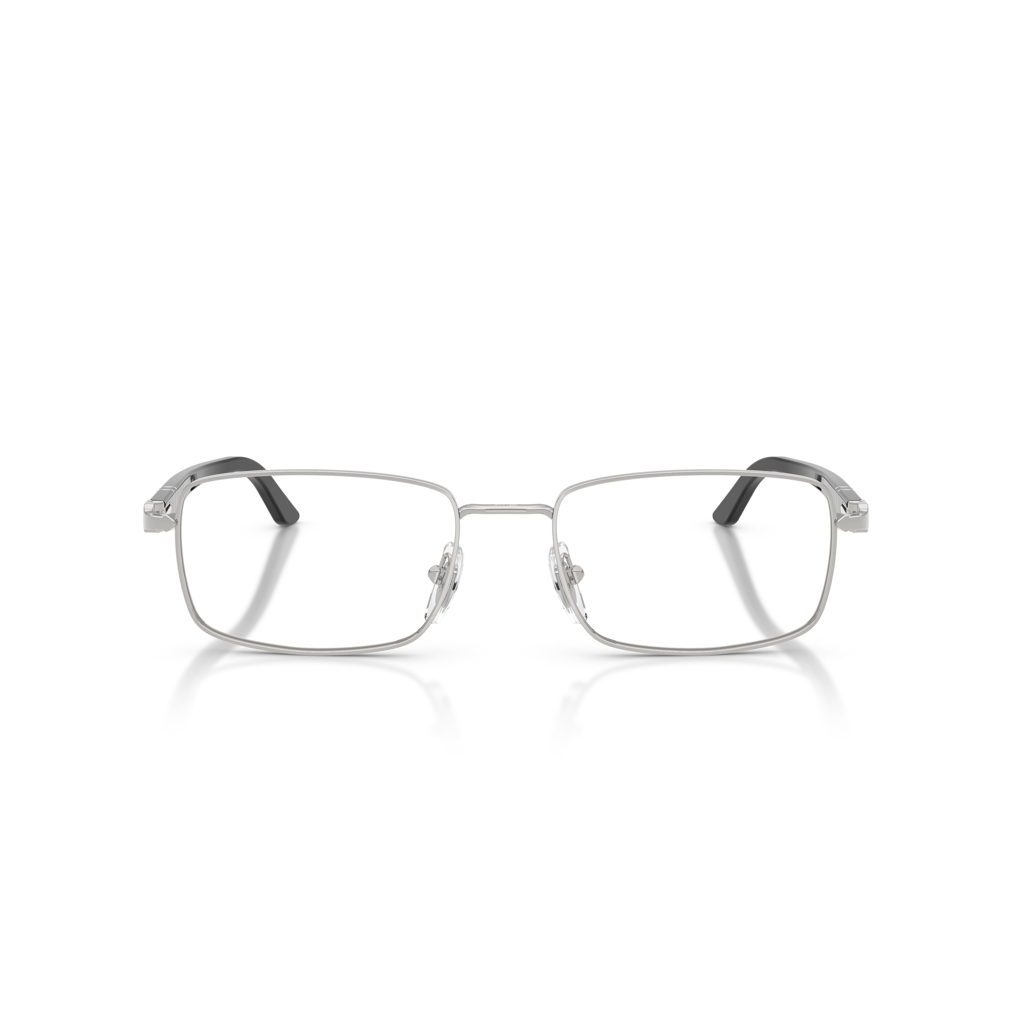 0po1029v Rectangular Metal Frame Eyeglasses with Adjustable Nose Pads