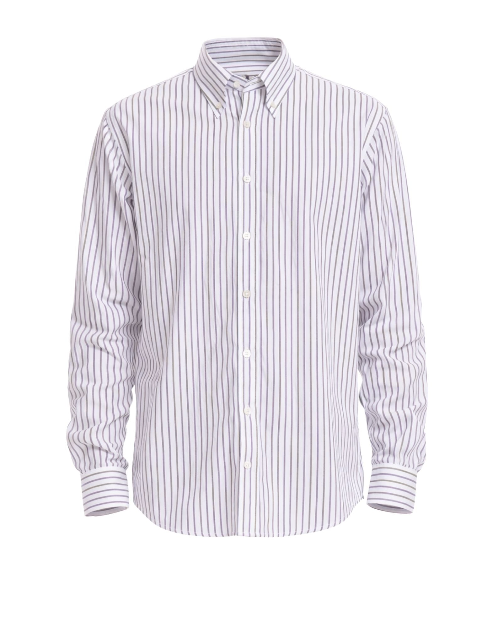 Sage Men’s Striped Cotton Shirt
