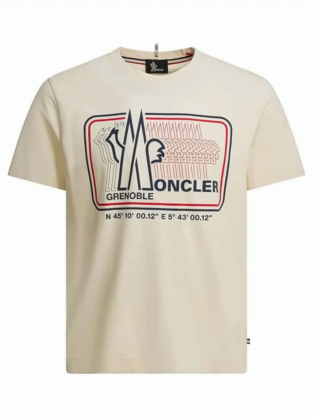 Cropped Short-Sleeved T-Shirt with Horizontal Stripe