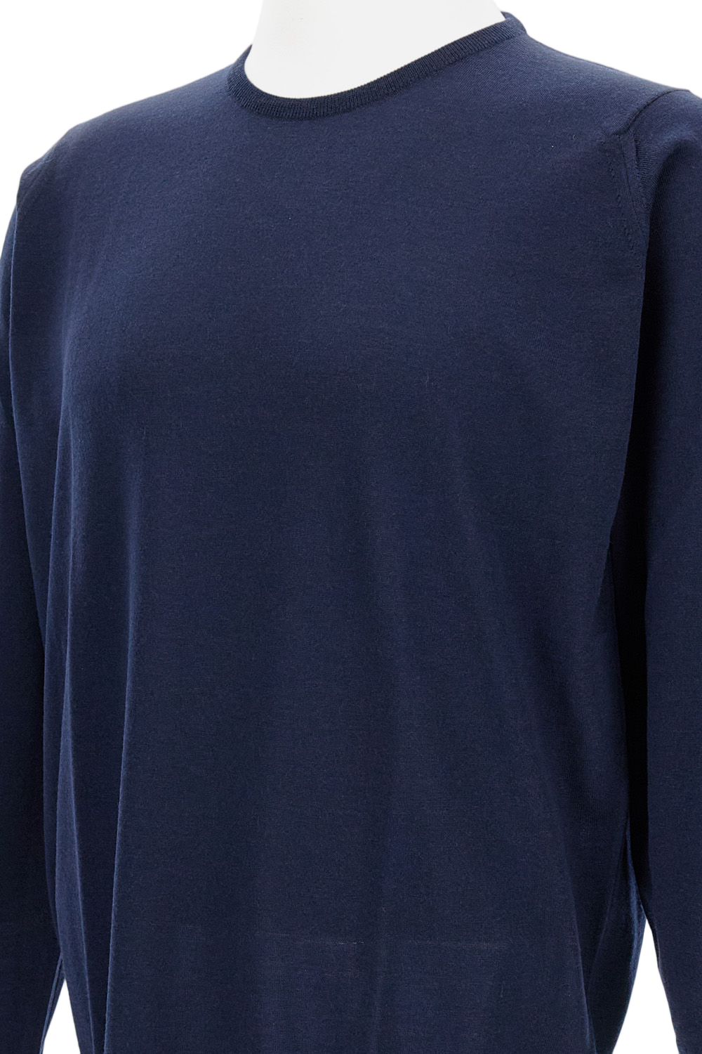 Long Sleeve Crew Neck Sweater In Extra-Fine Merino Wool