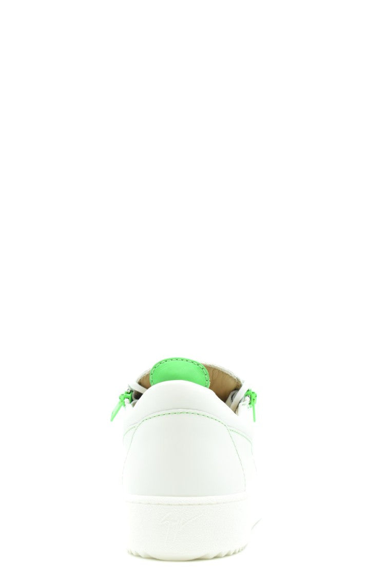 Low-Top White Leather Sneakers