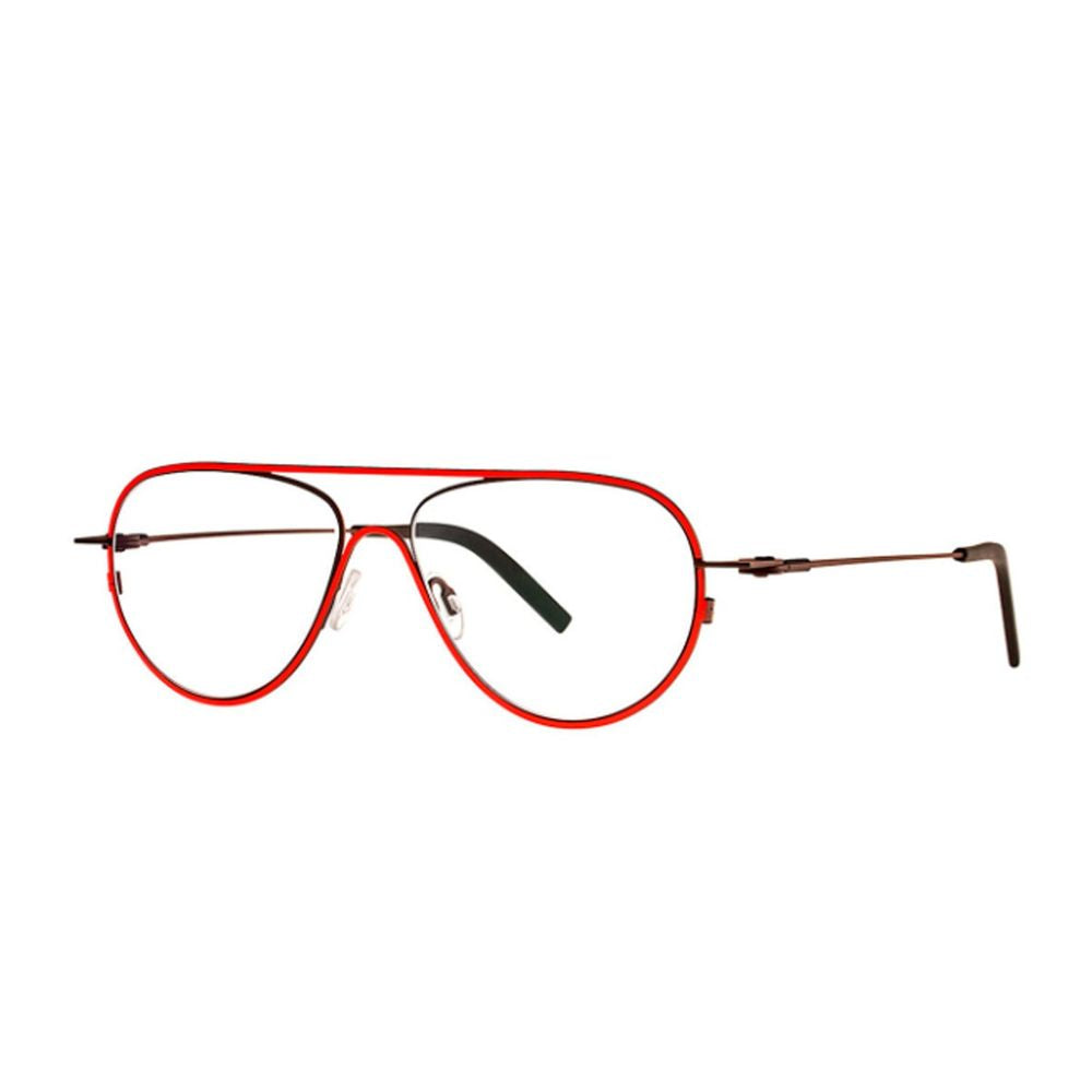 Isohypse Pilot Sunglasses with Distinctive Fluo Red Finish