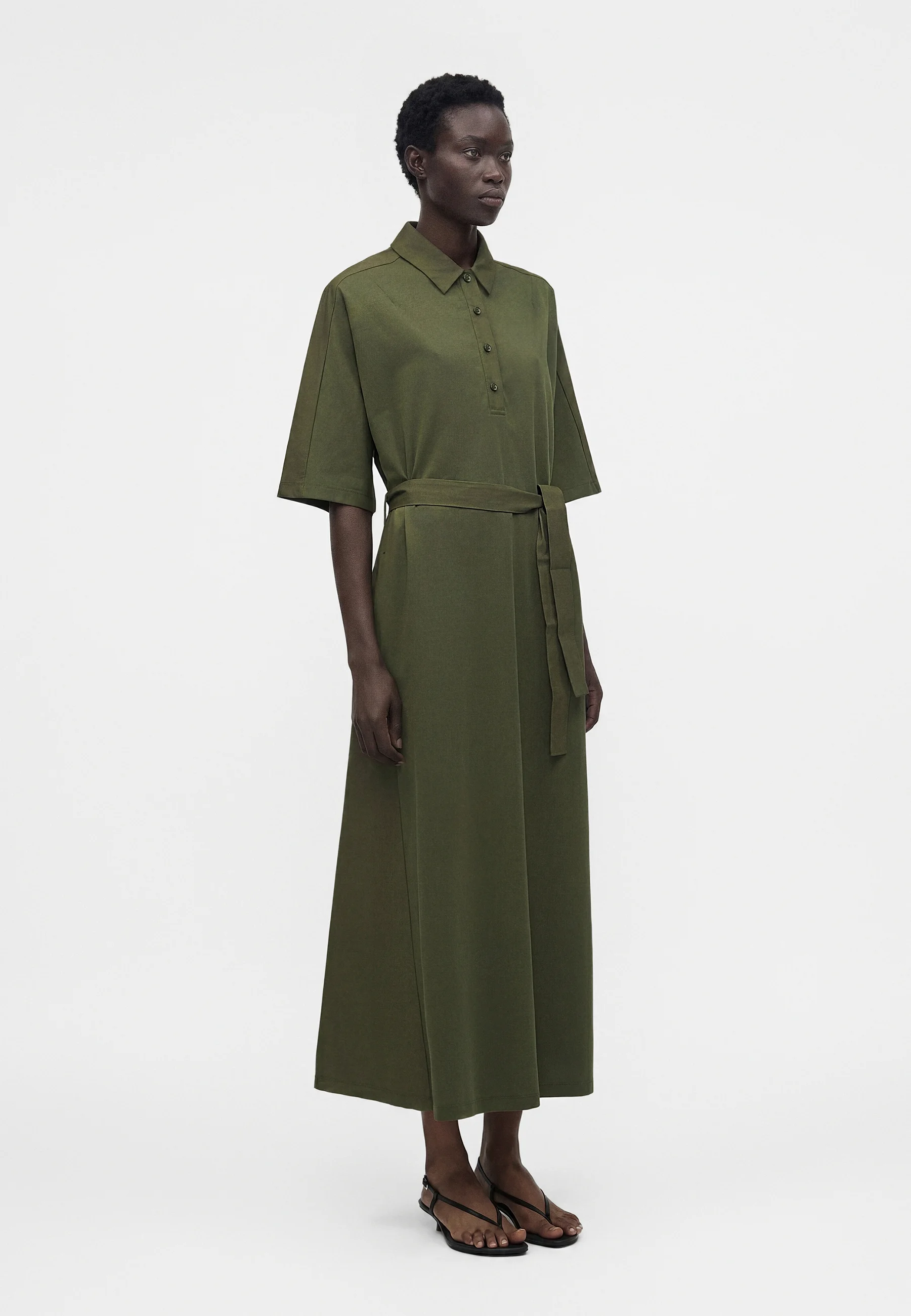 Midi Polo Dress with Relaxed Fit