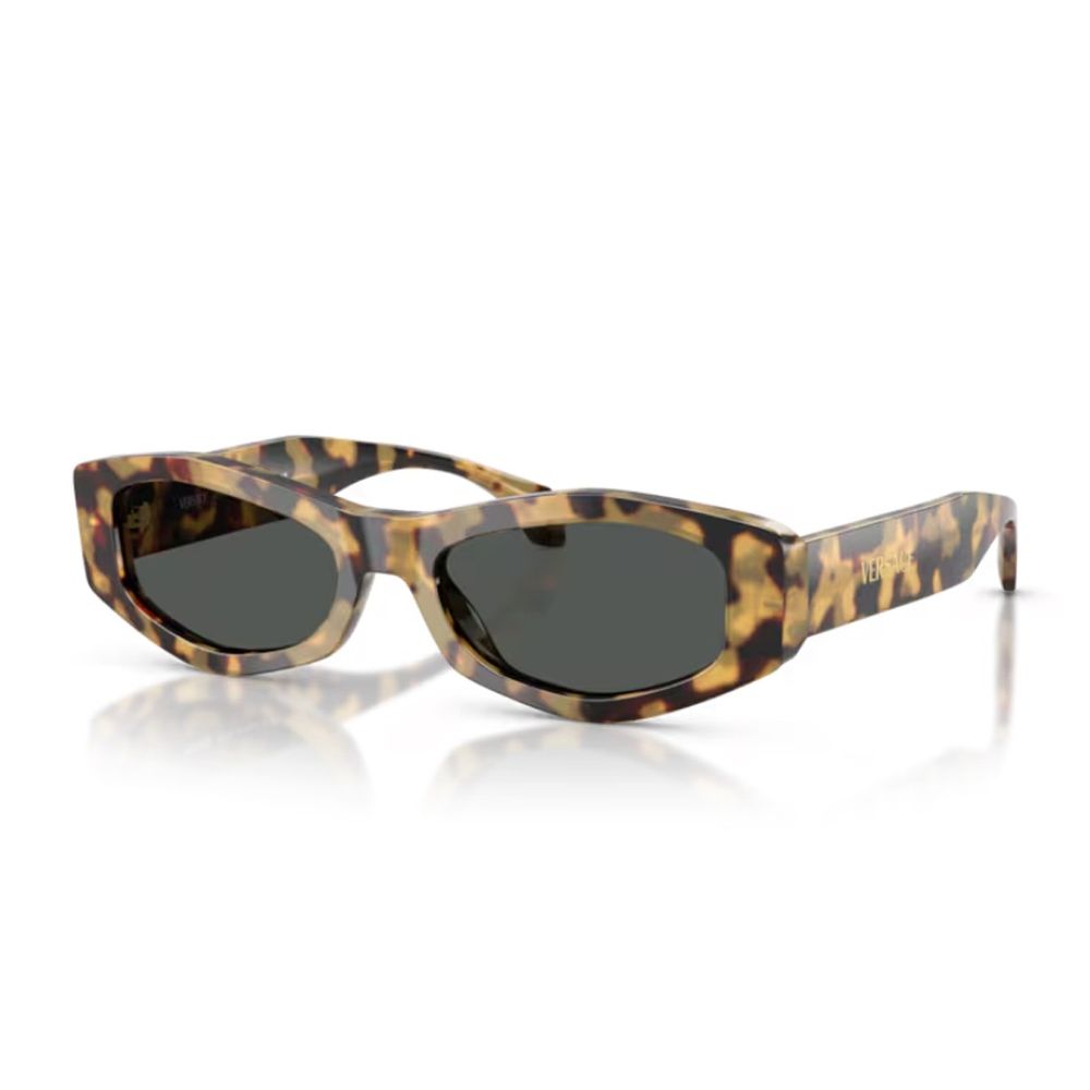 0Ve4487U Signature Three-Dimensional Geometric Havana Sunglasses
