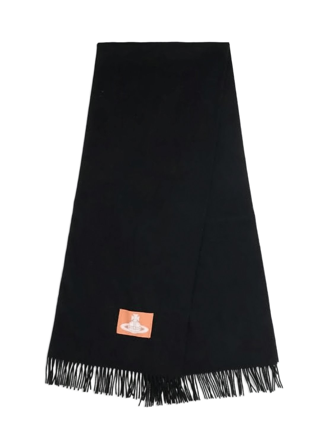 Soft Black Wool Scarf