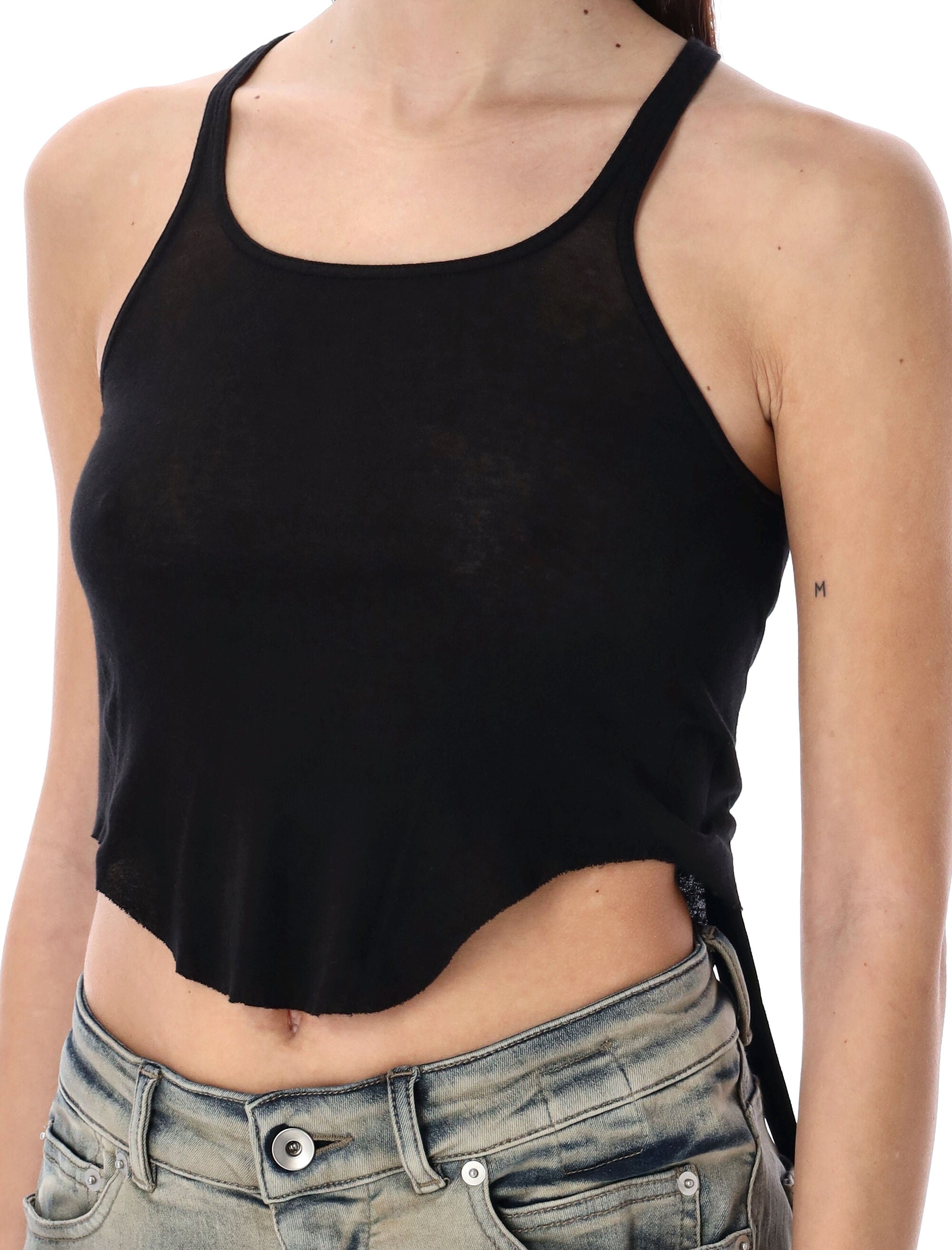Medium-Weight Cotton Jersey Cropped Tank