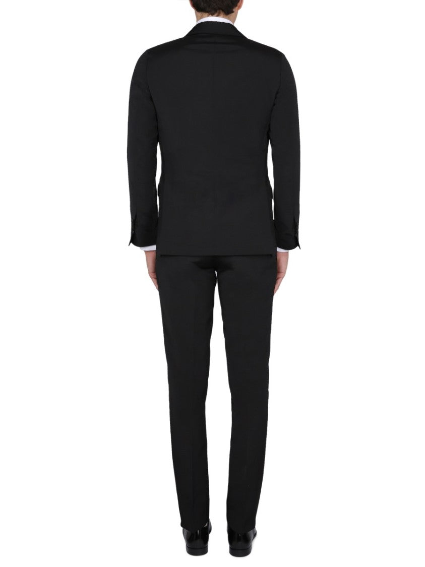 Single-Breasted Tailored Black Jacket