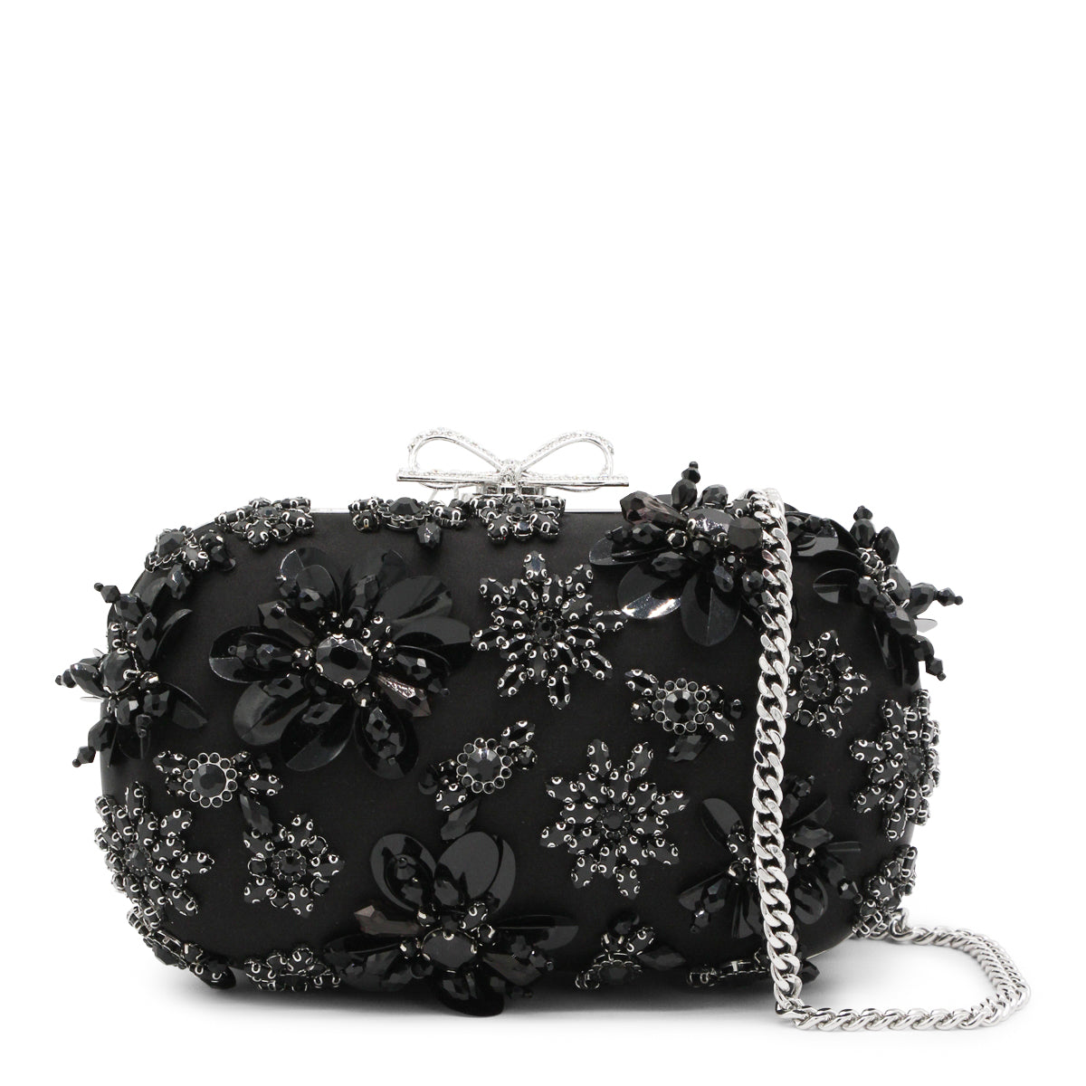 Black Embellished Clutch