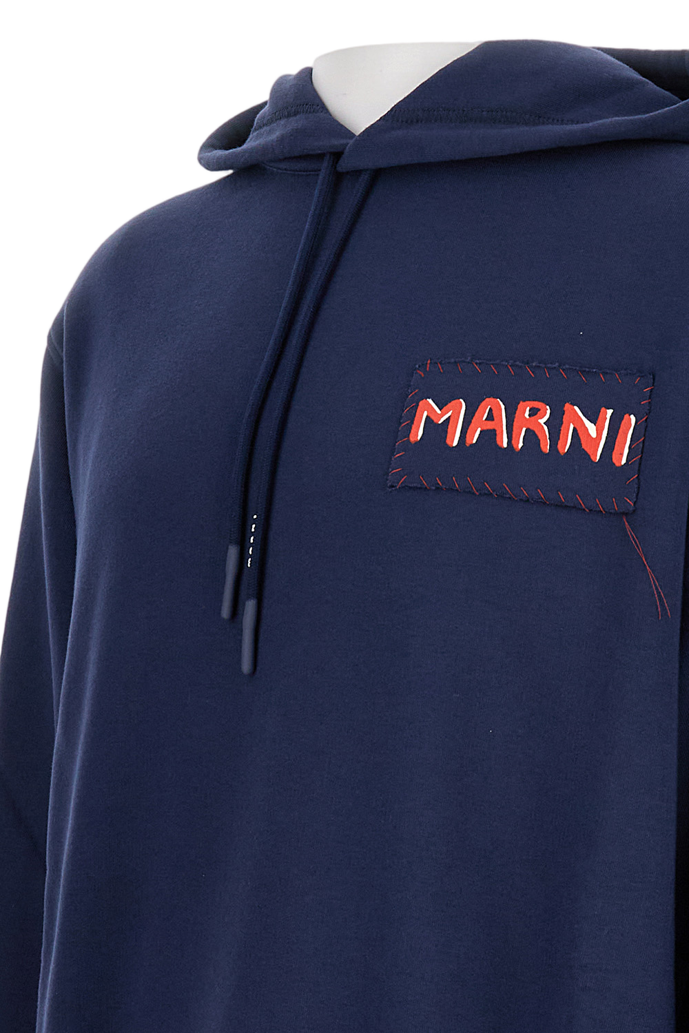 Loose-Fit Hoodie with Front Logo Detail
