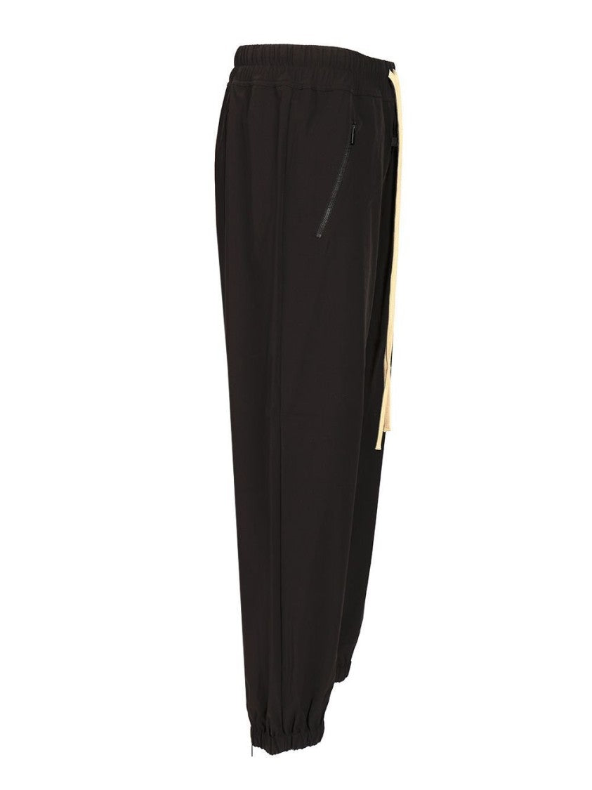 Relaxed Fit Black Jogger Pants With Elastic Cuffs