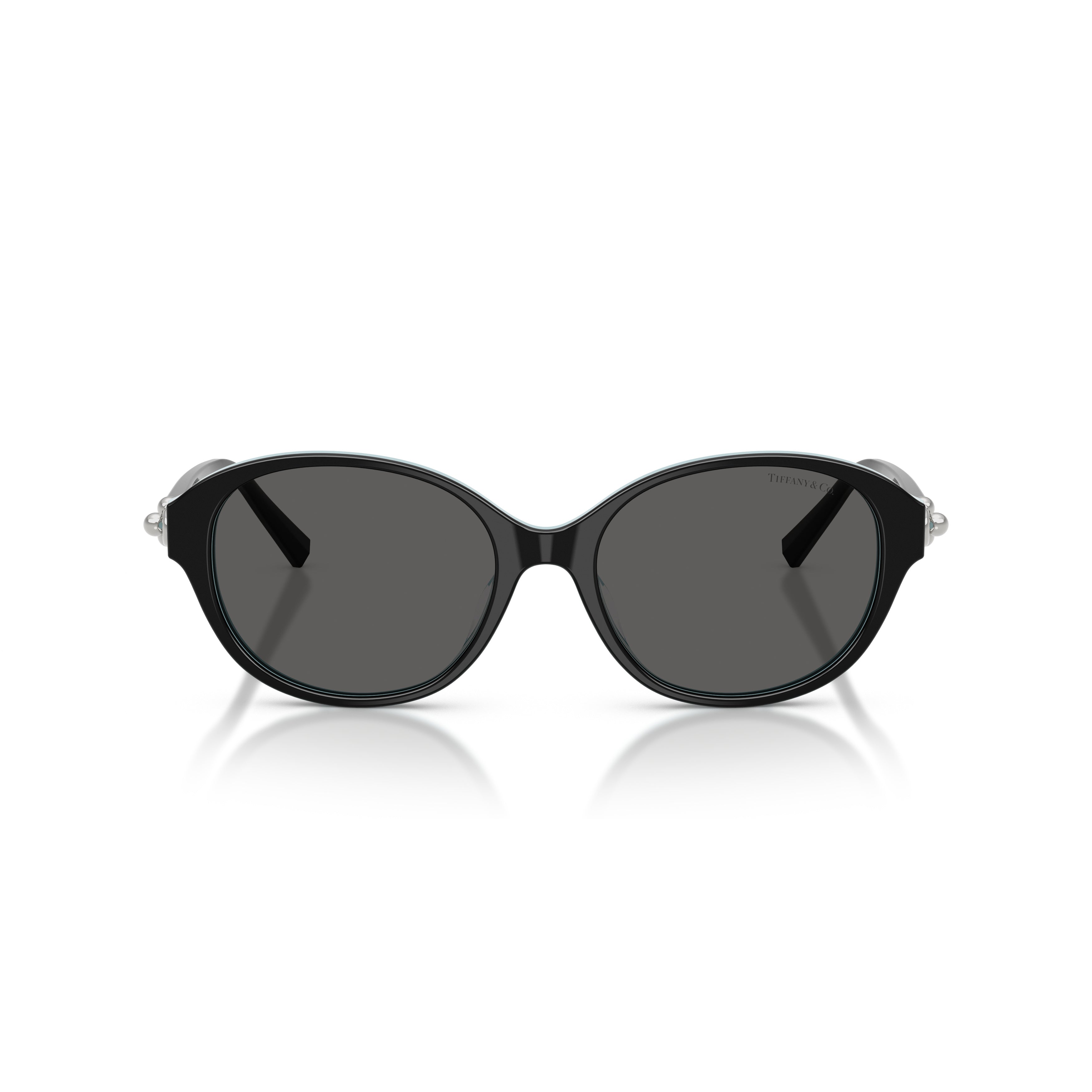 0tf4263d Oval-Shaped Black Frame Sunglasses