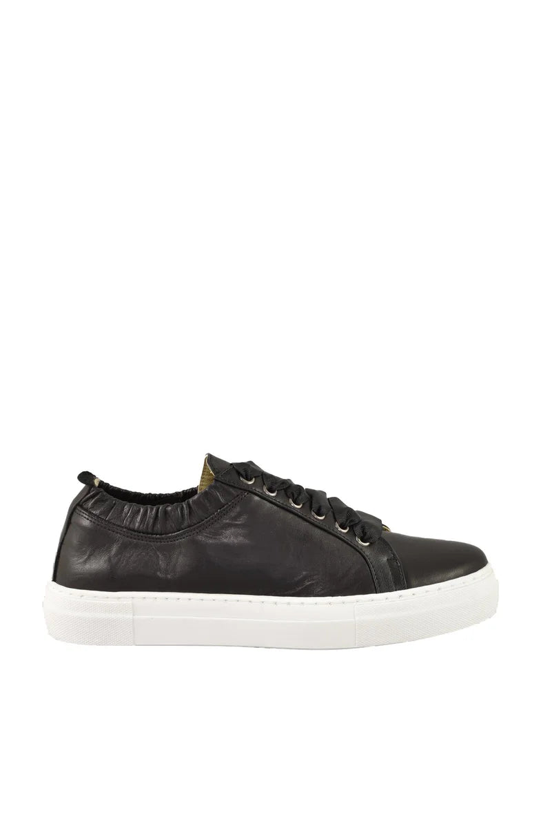 Low-Top Sneakers with Smooth Leather Upper