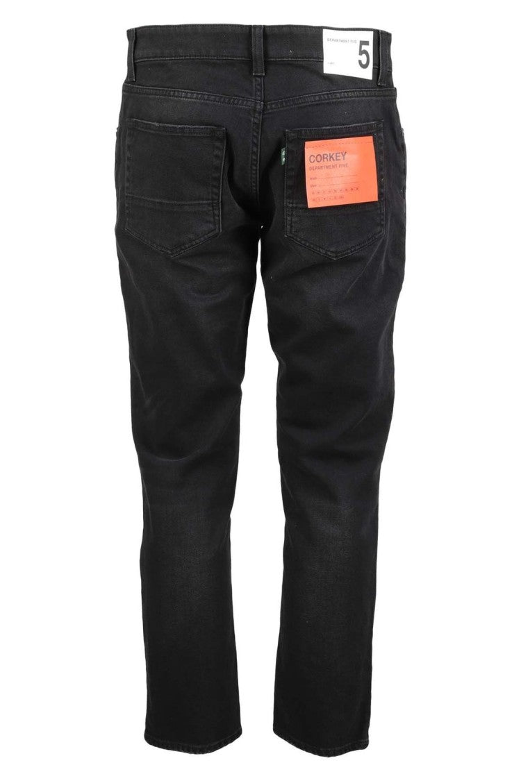Fitted Dark Wash Denim Pants
