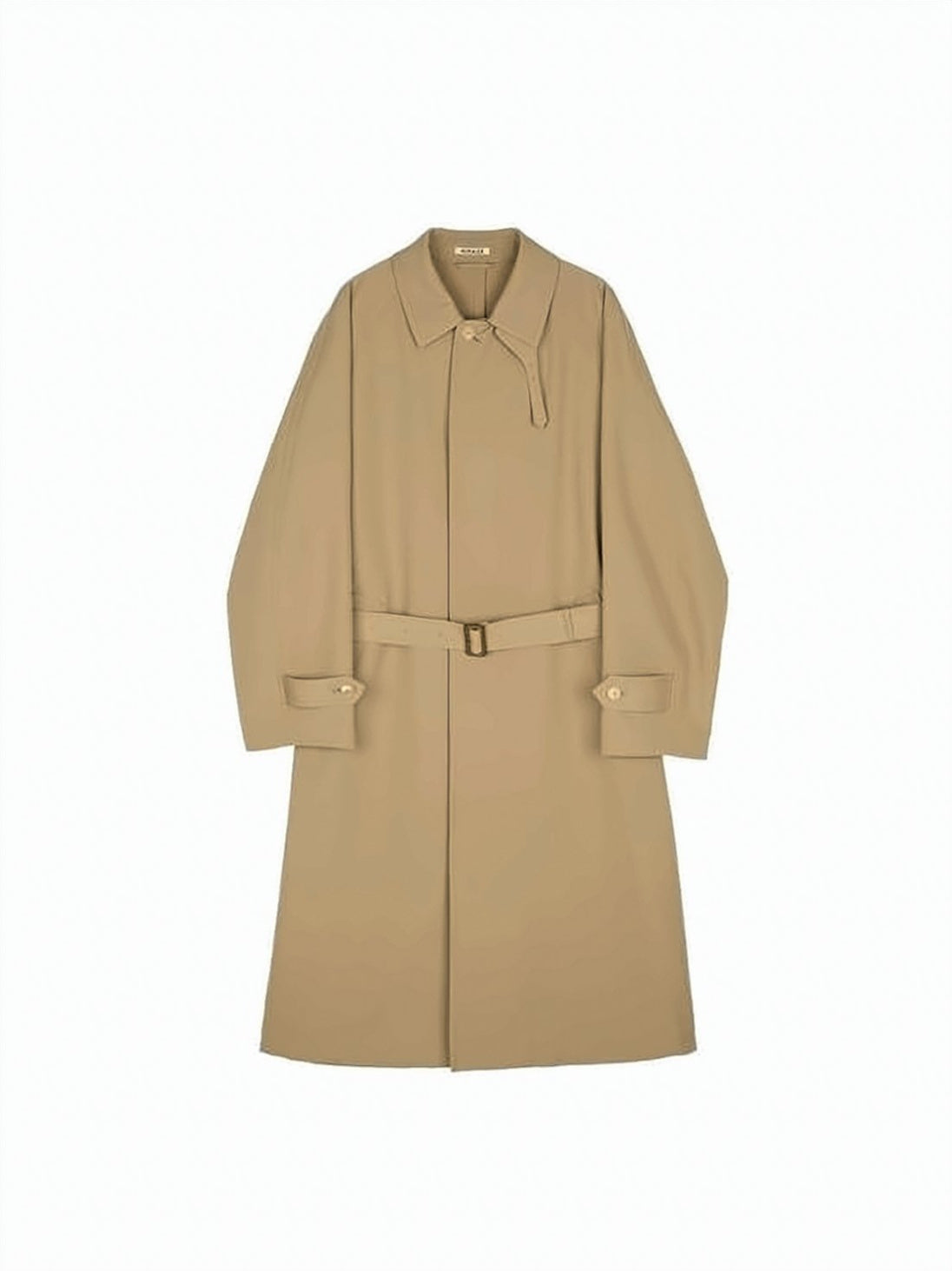 Long Brown Wool Trench Coat