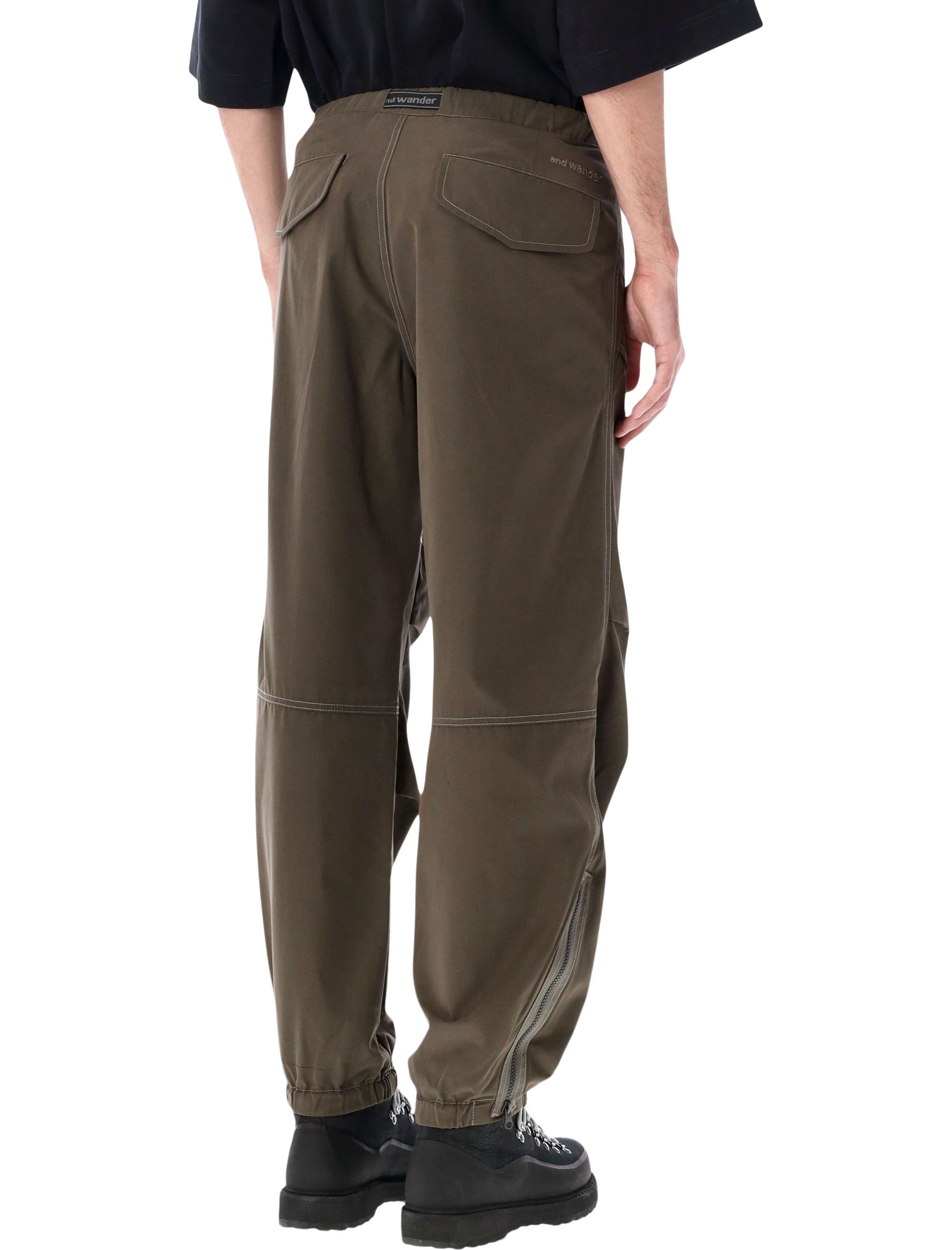 High Count Cloth Side Zip Hem Pants