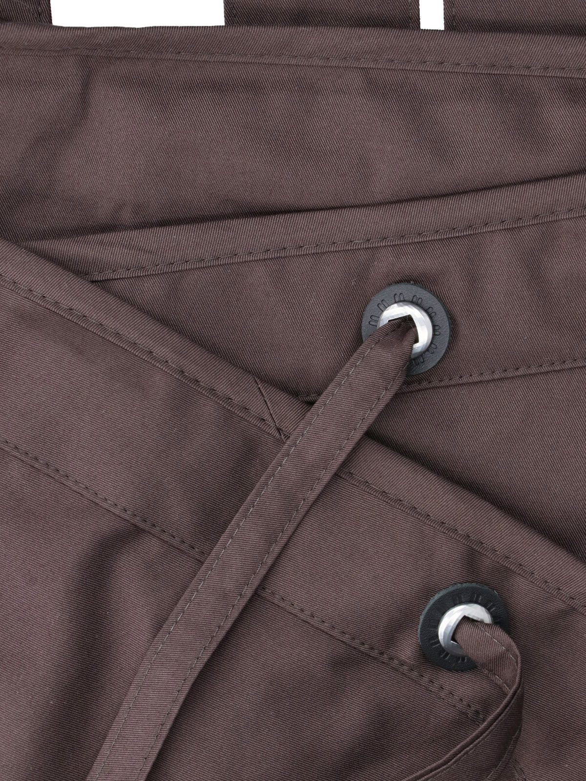 Brown Kest Triangular Cotton Shoulder Bag