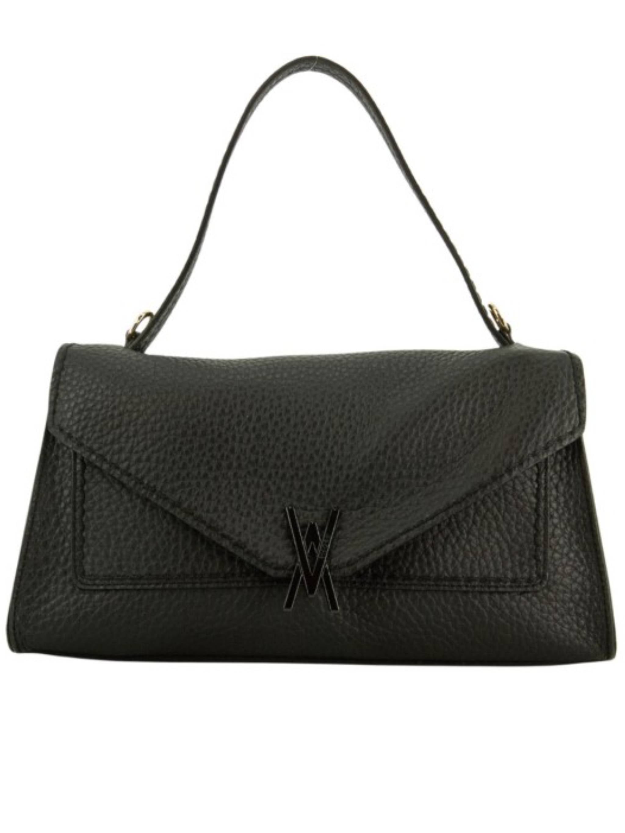 Queen Pebbled Leather Structured Shoulder Bag