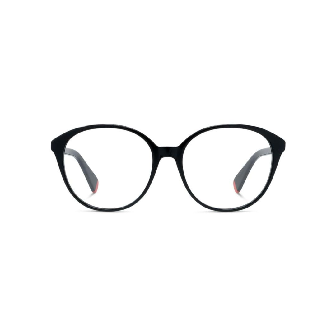 Kz50234i Rounded Black Cat-Eye Frame Eyeglasses