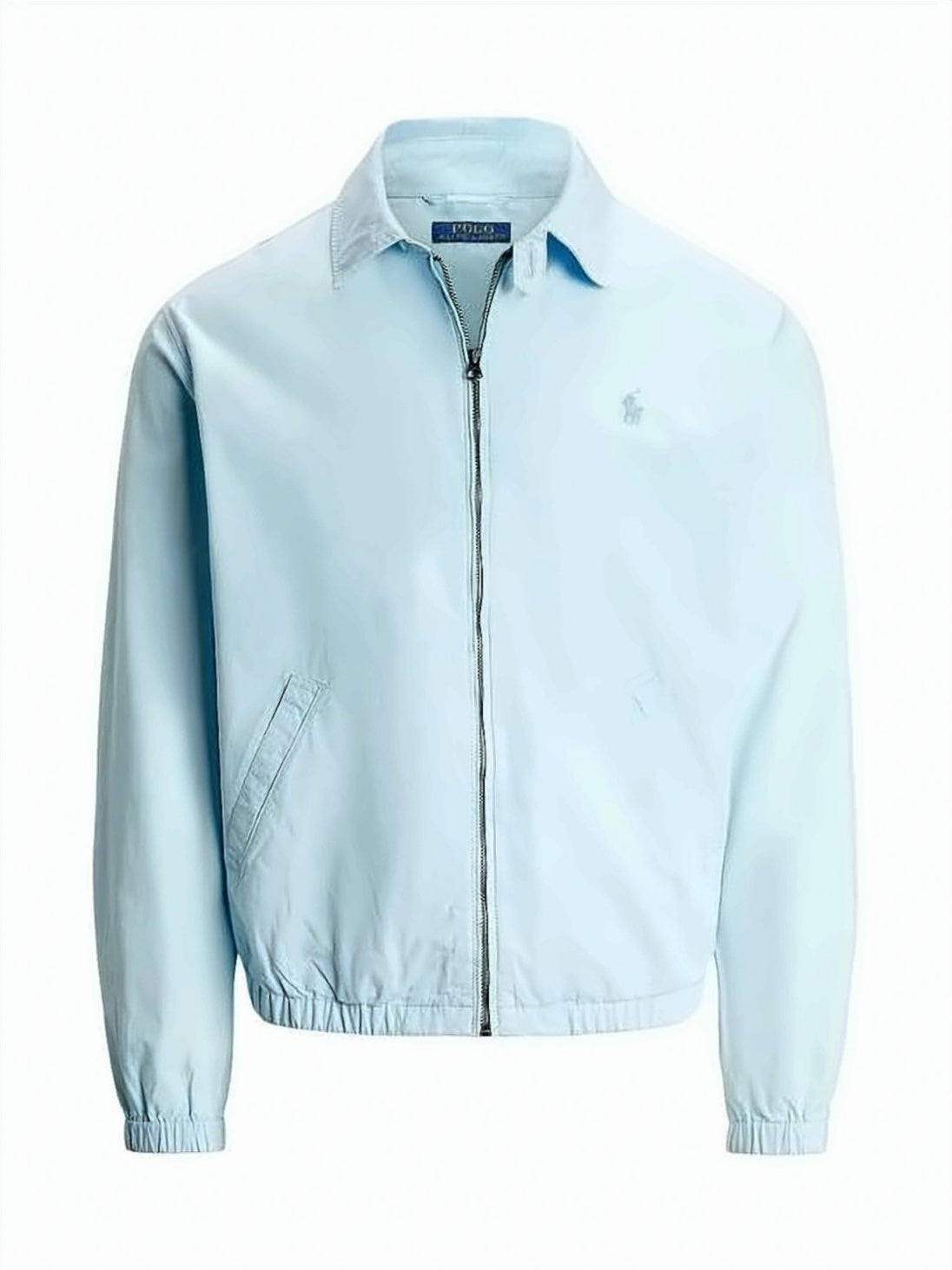 Lightweight Blue Jacket with Classic Collar