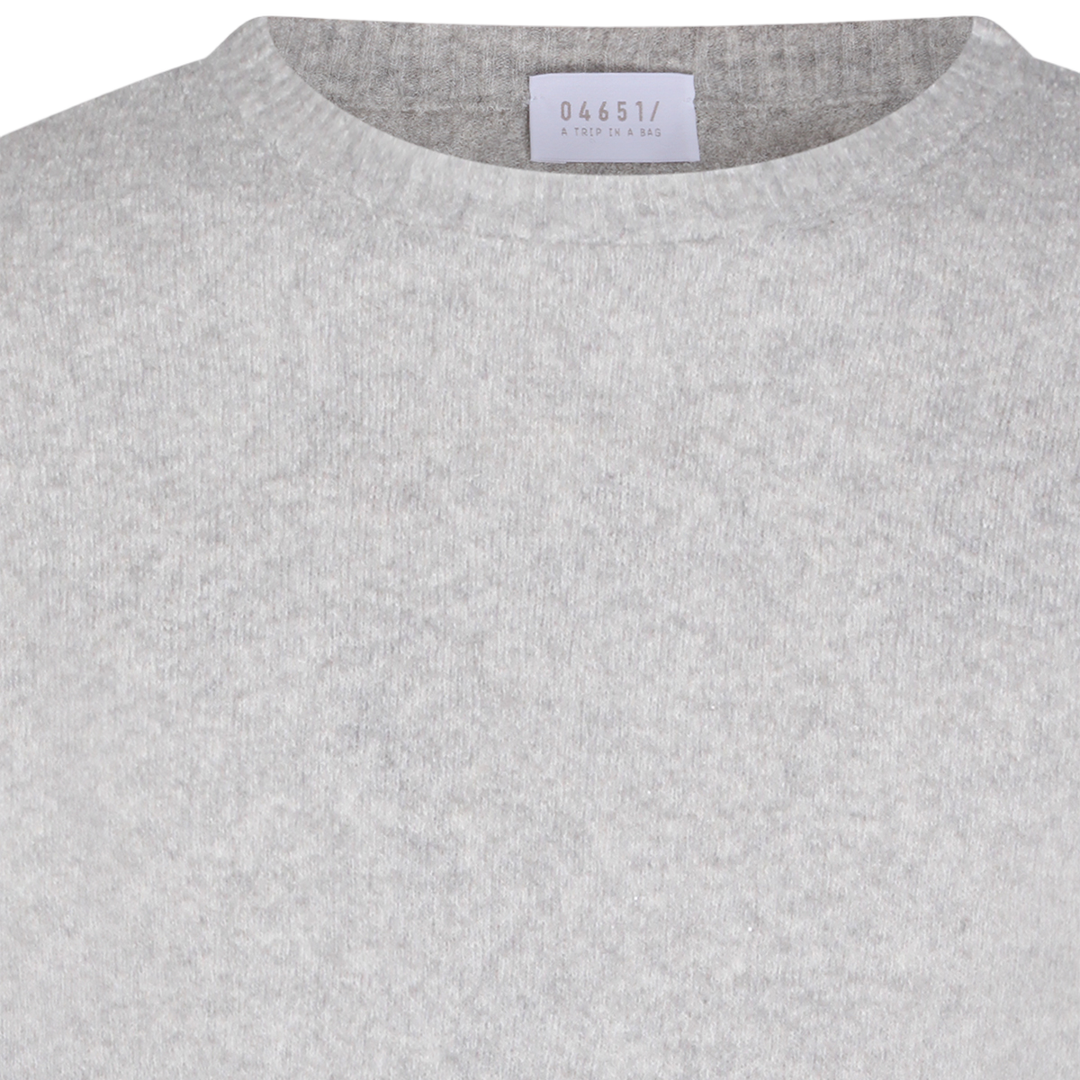 Sweter z dzianiny fakturowanej z okrągłym dekoltem