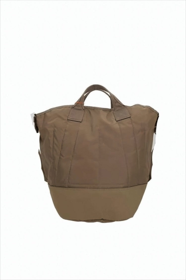 Spacious Nylon Crossbody Bag with Flap