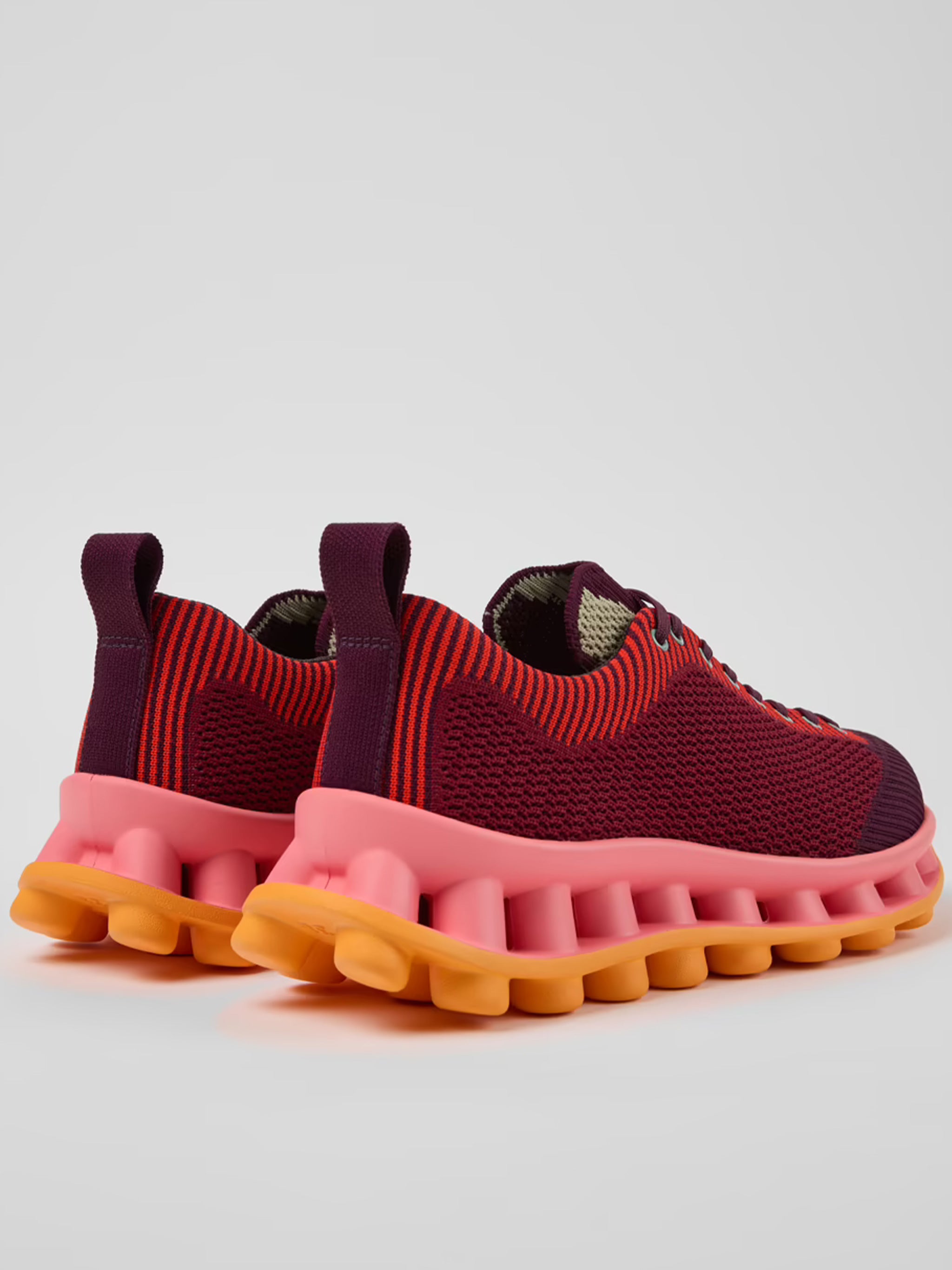 Pelotissima Knitted Deep Burgundy Sneakers
