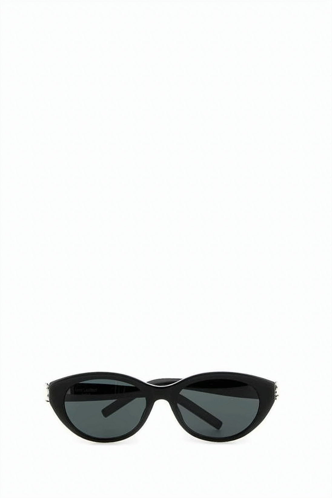 Black Acetate Glossy Cat-Eye Sunglasses