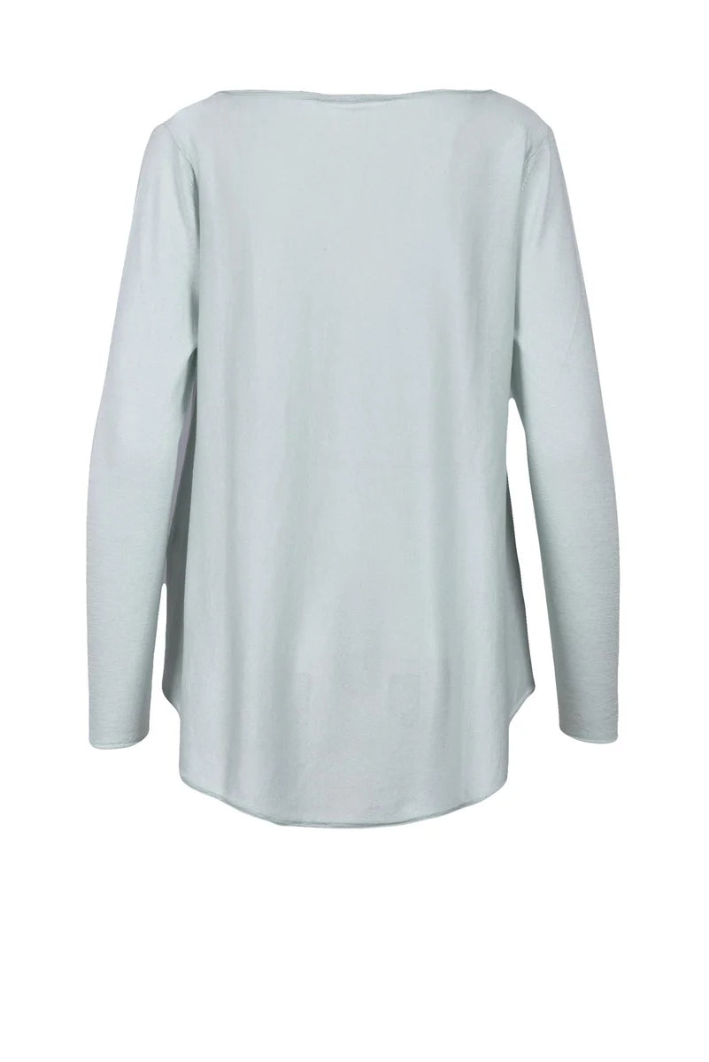 Silk and Cashmere Sweater - Aqua Green