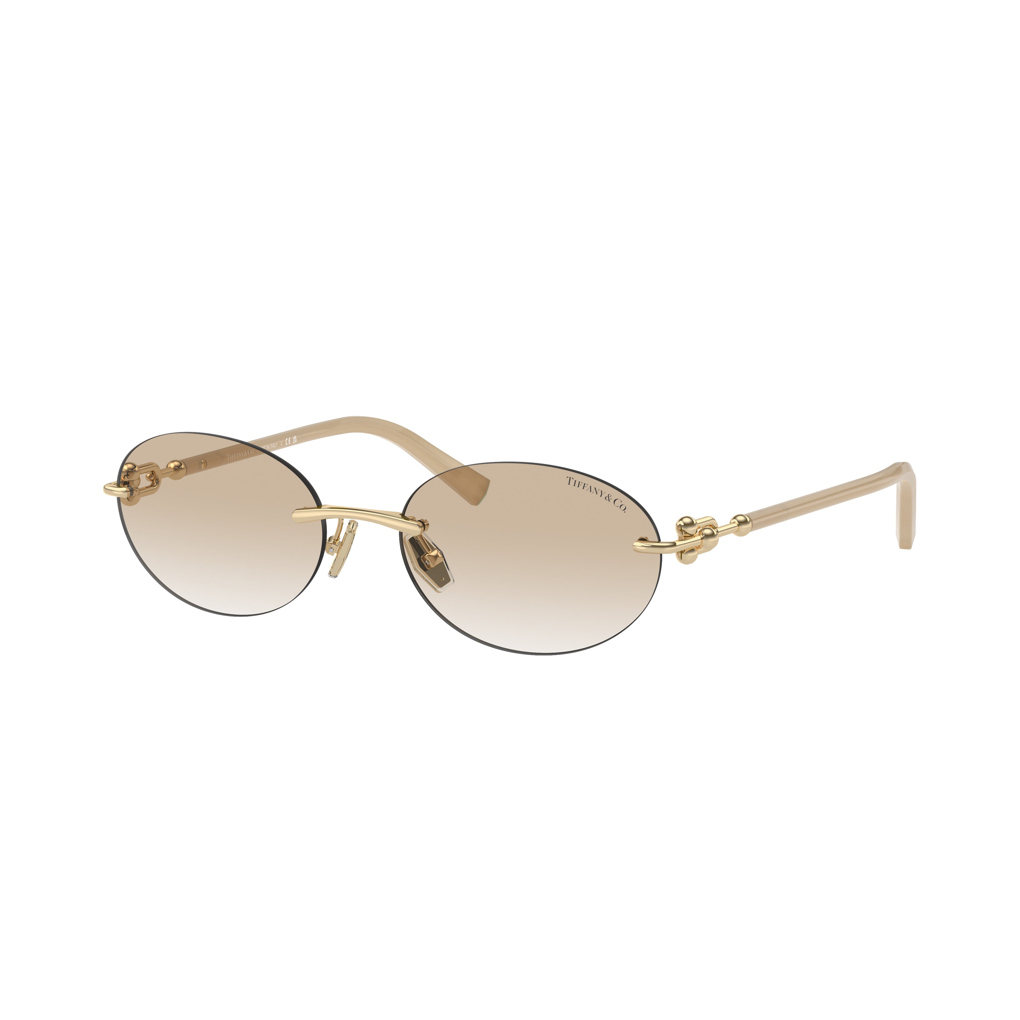 0tf3104d Oval Rimless Sunglasses