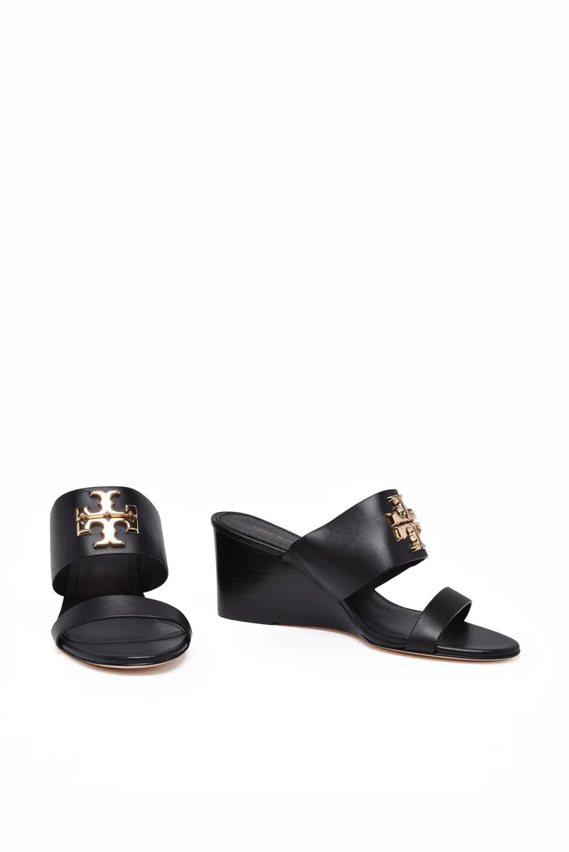Wedge Mules - Black