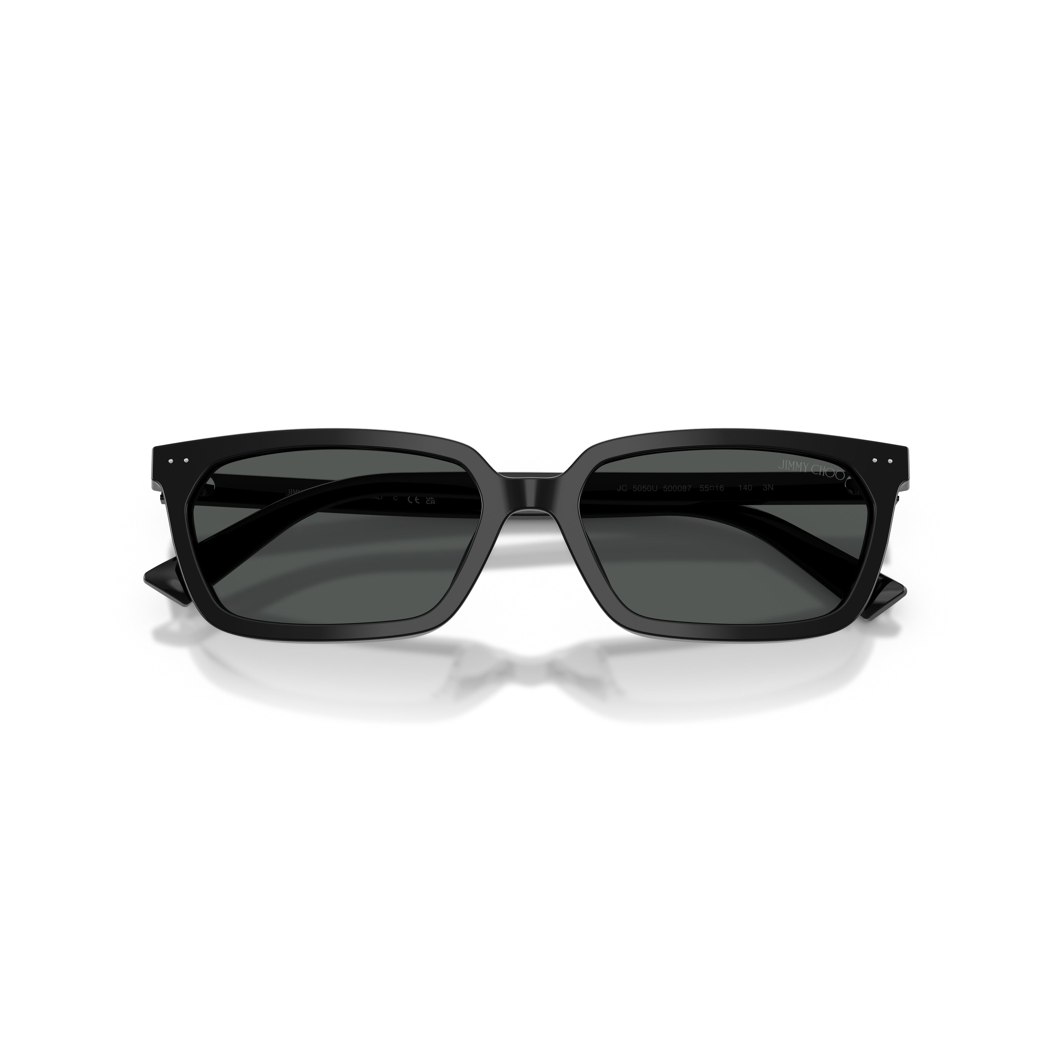 0jc5050u Bold Rectangular Acetate Sunglasses
