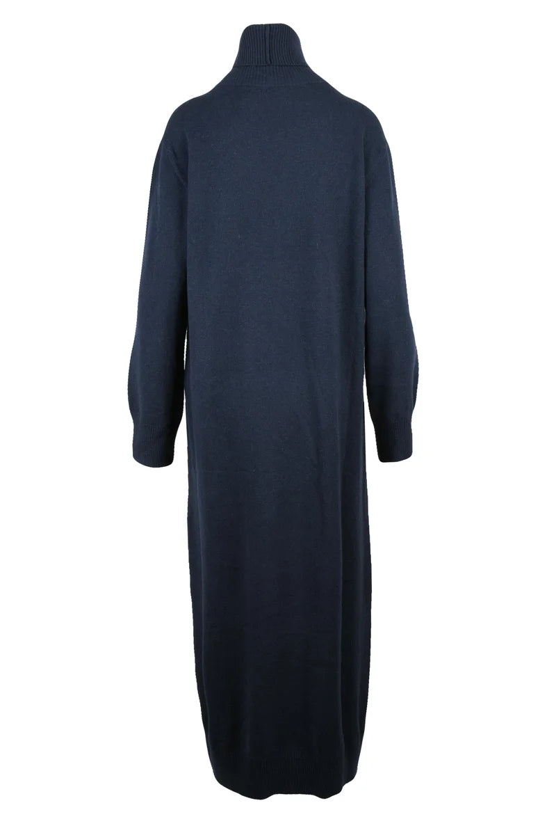 Long Knit Dress - Blue